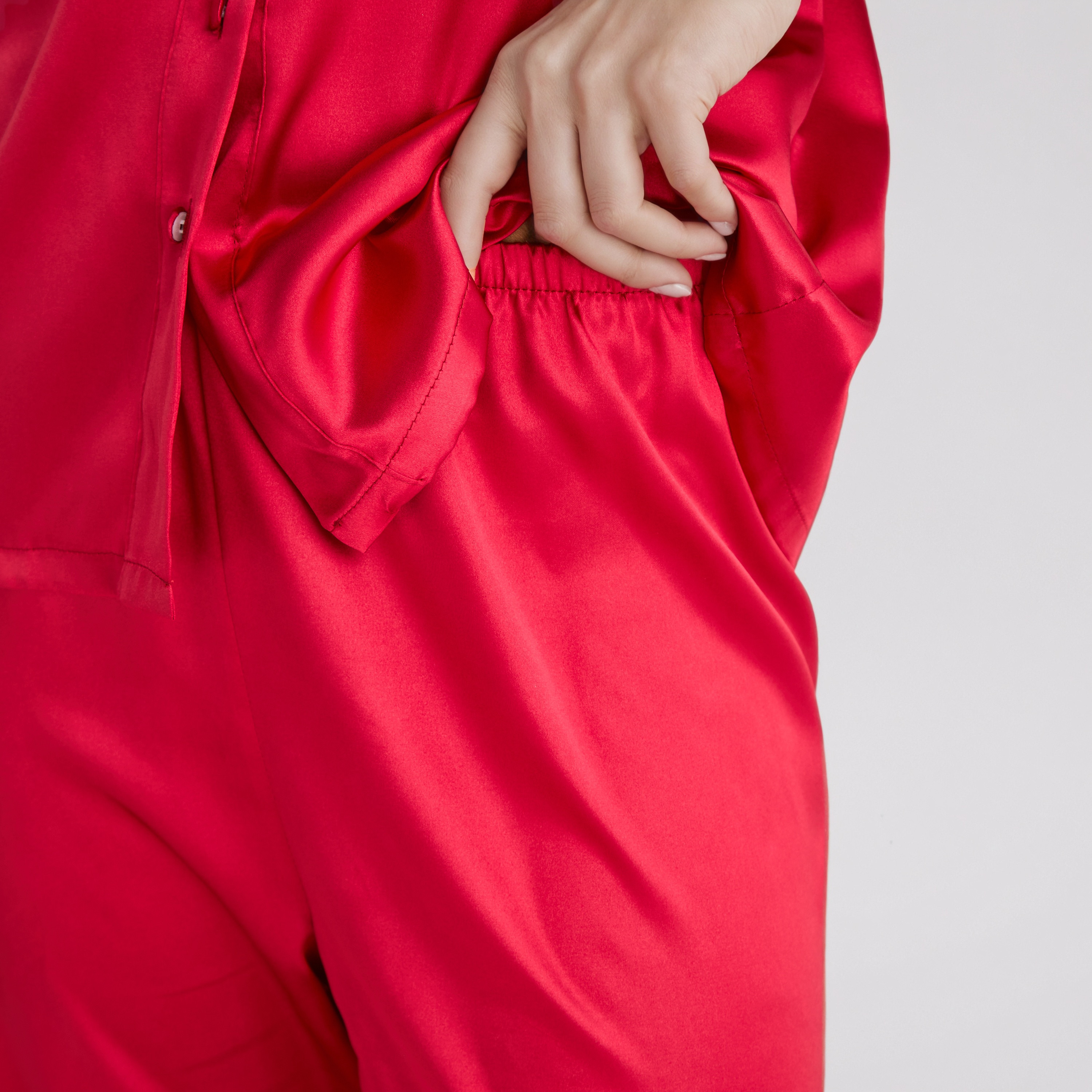 Pyjama Set Button-Down Shirt & Trousers-women-clothing-nightwear-pyjamas-longsets-image-5