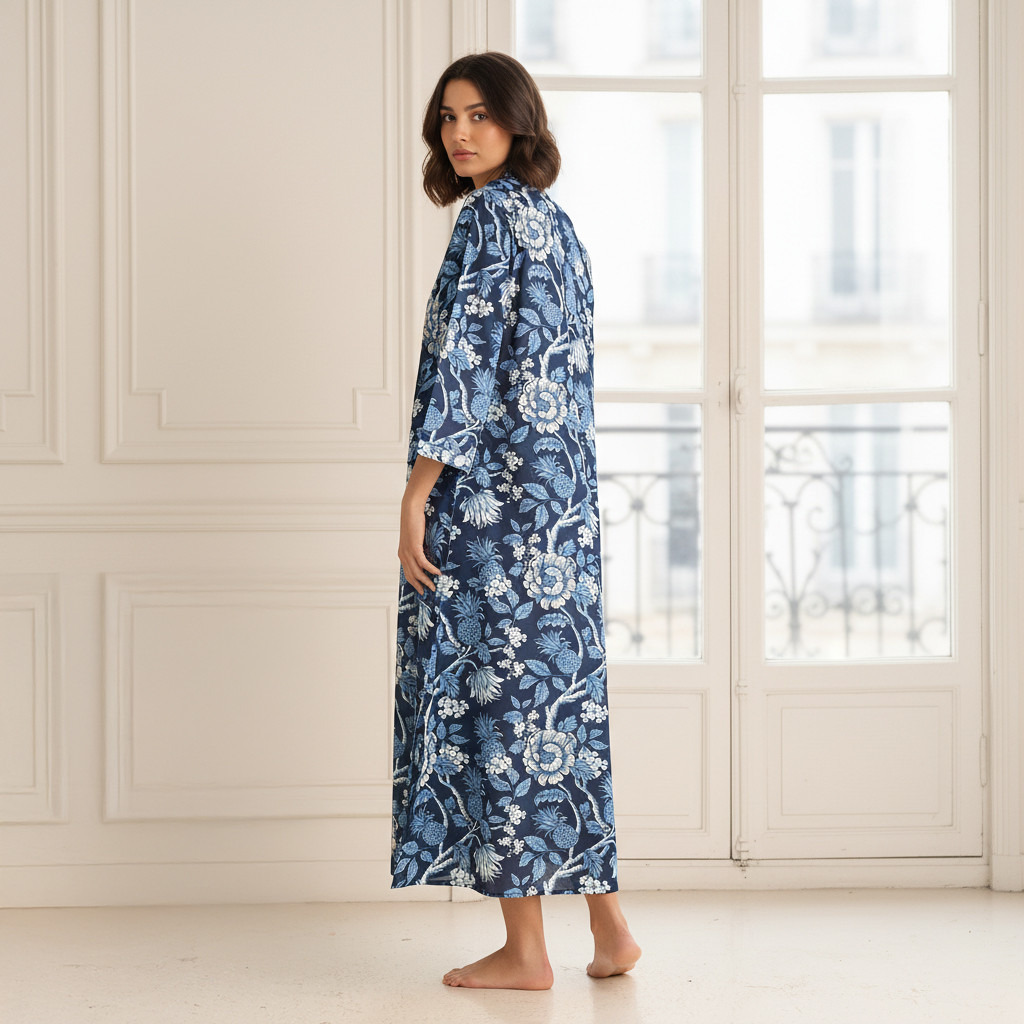 فستان نوم قطن بأكمام طويلة وطبعات-women-clothing-nightwear-nighties-image-2