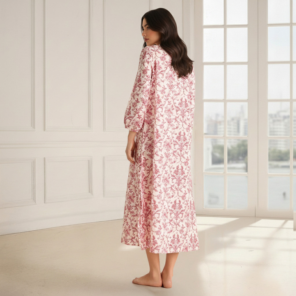 Night Dress Long Sleeves Printed Cotton-PROMO_SP_SA_BUNDLE_2FOR159_180925-image-2