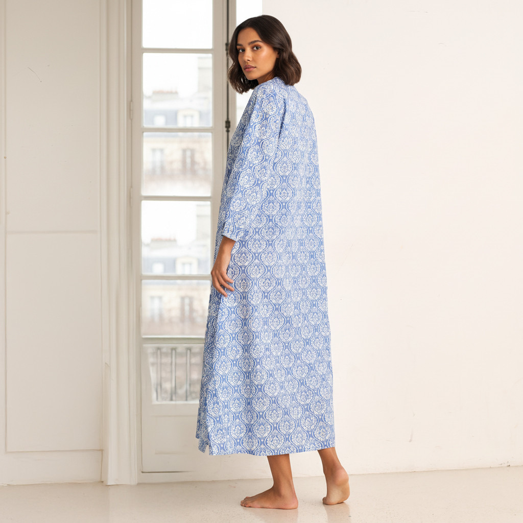 Night Dress Long Sleeves Printed Cotton-PROMO_SP_AE_2FOR149_110625-image-2