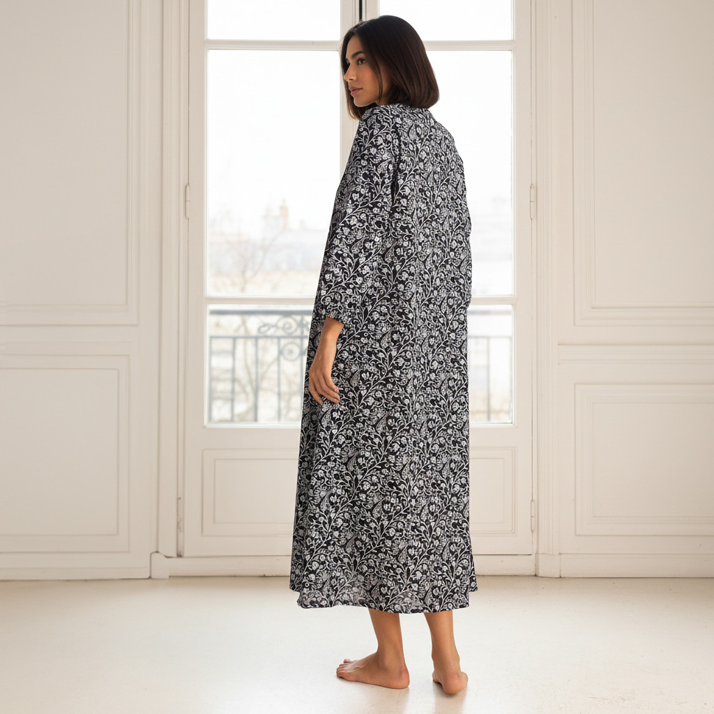 Night Dress Long Sleeves Printed Cotton-PROMO_SP_AE_2FOR149_110625-image-2