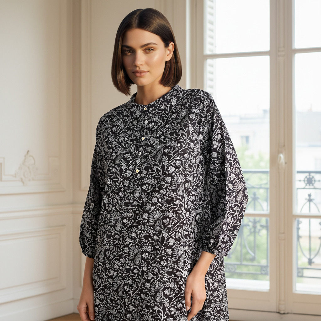 Night Dress Long Sleeves Printed Cotton-PROMO_SP_AE_2FOR149_110625-image-4