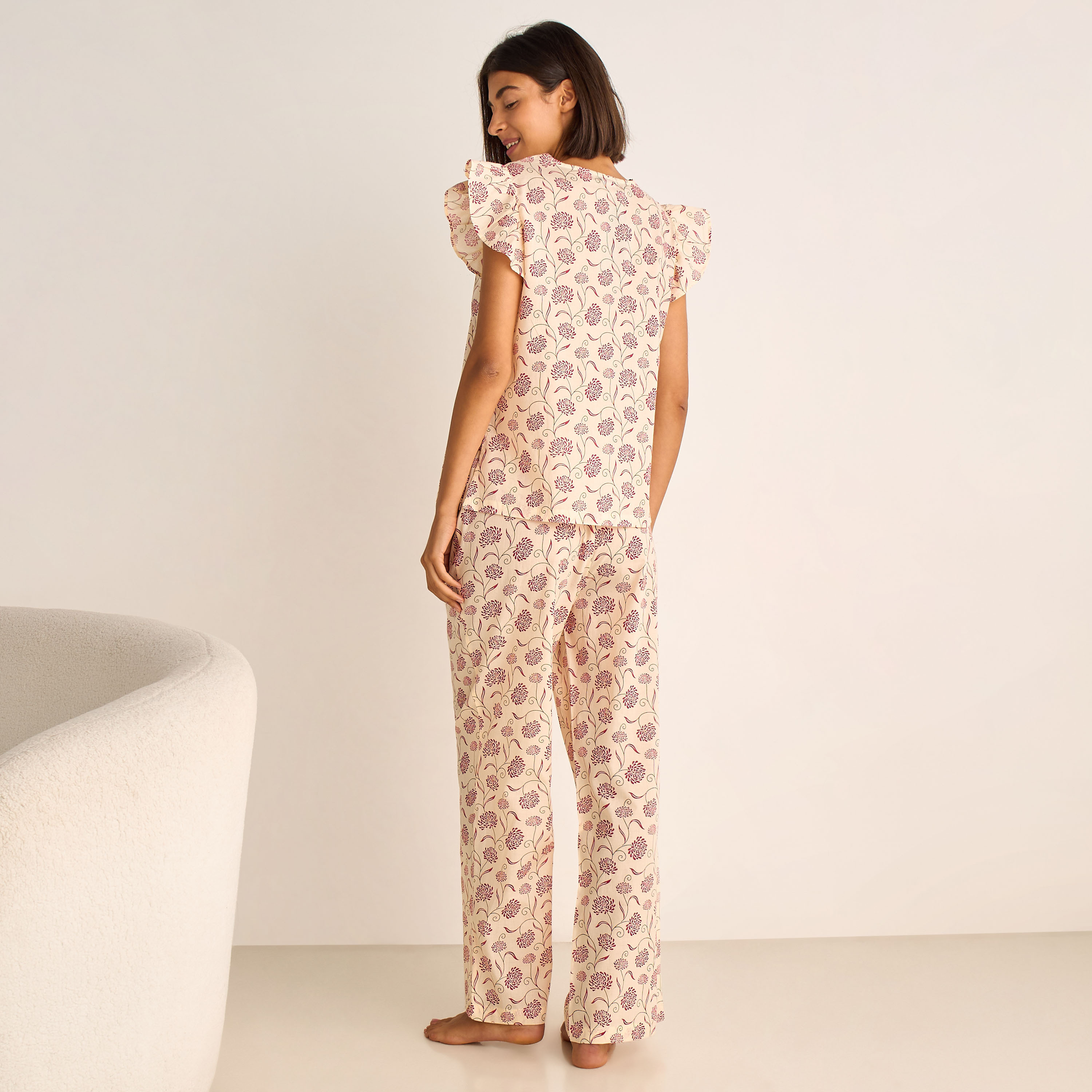 Pyjama Set Top & Pants Cotton-women-clothing-nightwear-pyjamas-longsets-image-4