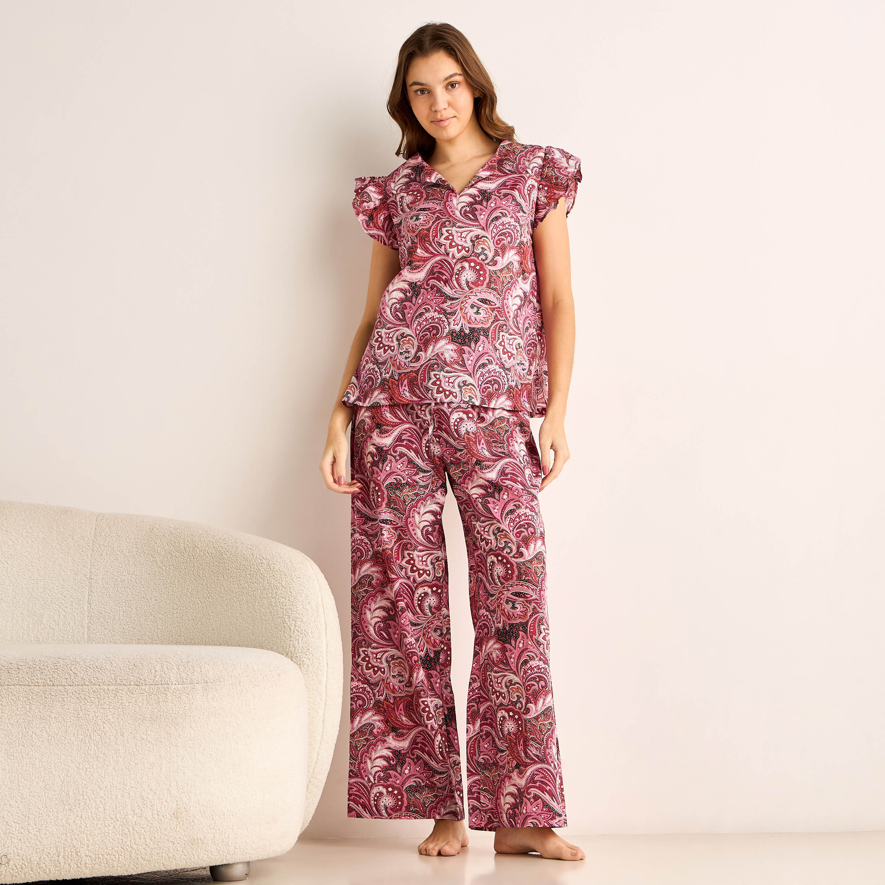 Pyjama Set Top & Pants Cotton-women-clothing-nightwear-pyjamas-longsets-image-1