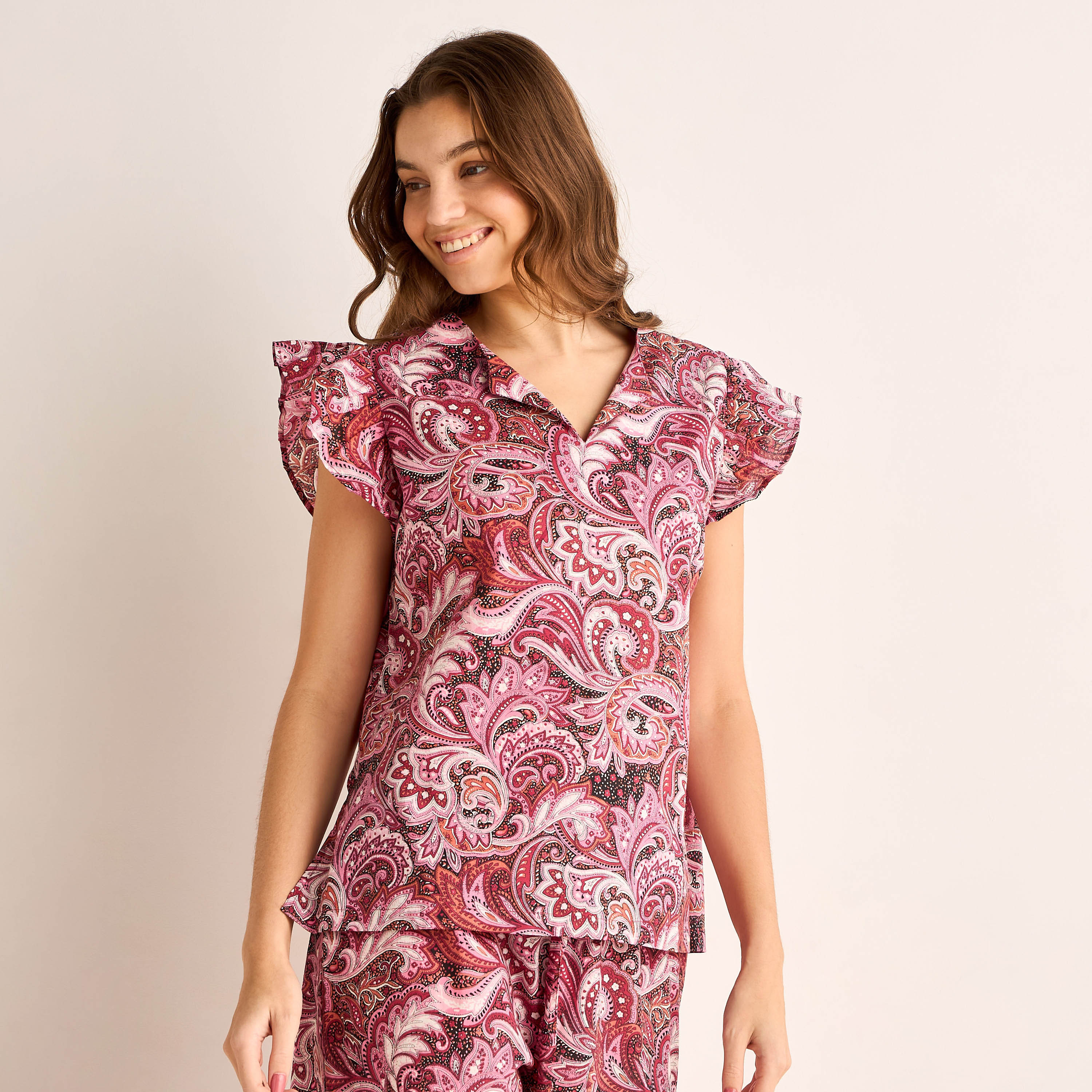 Pyjama Set Top & Pants Cotton-women-clothing-nightwear-pyjamas-longsets-image-2