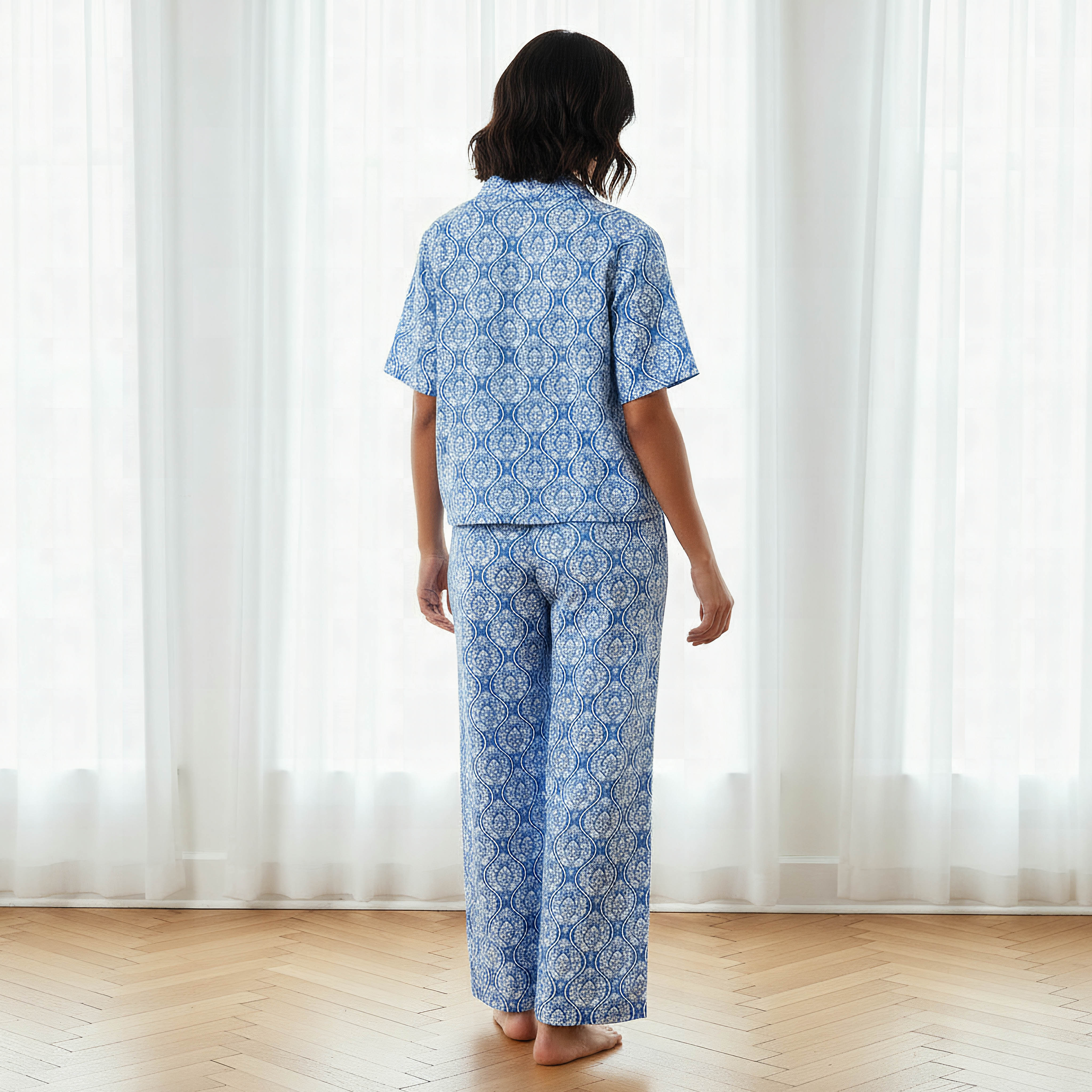 Pyjama Set Top & Pants Cotton-women-clothing-nightwear-pyjamas-longsets-image-4