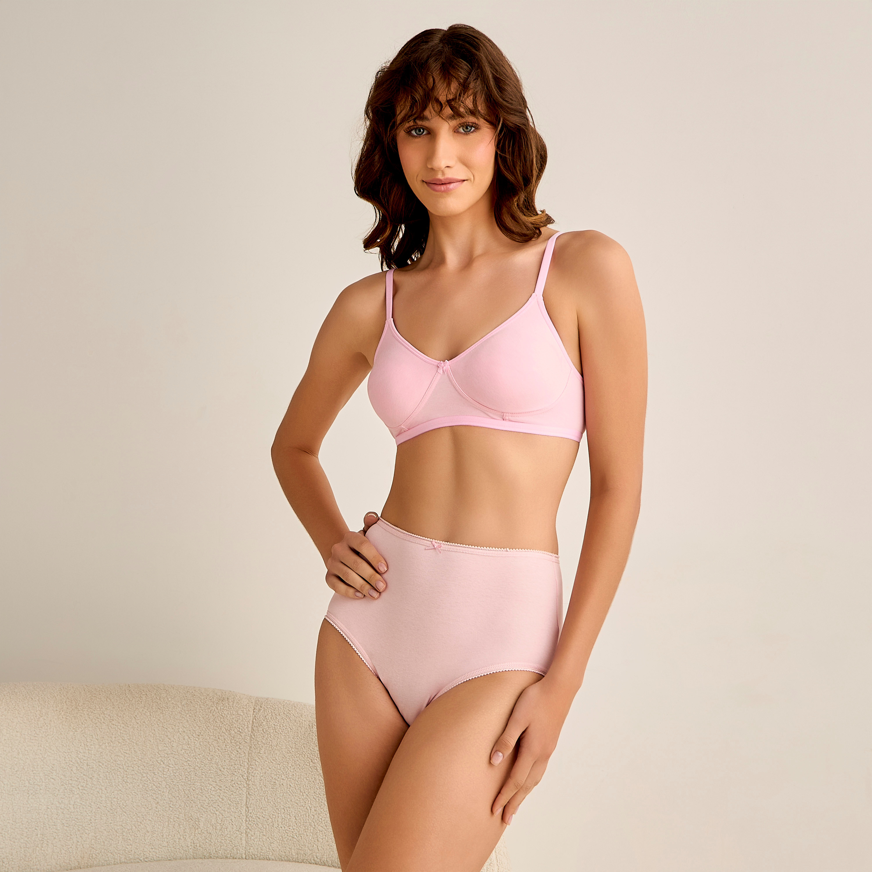 Bow Detail Non-Wired Non-Padded Bra-women-clothing-lingerie-bras-image-5