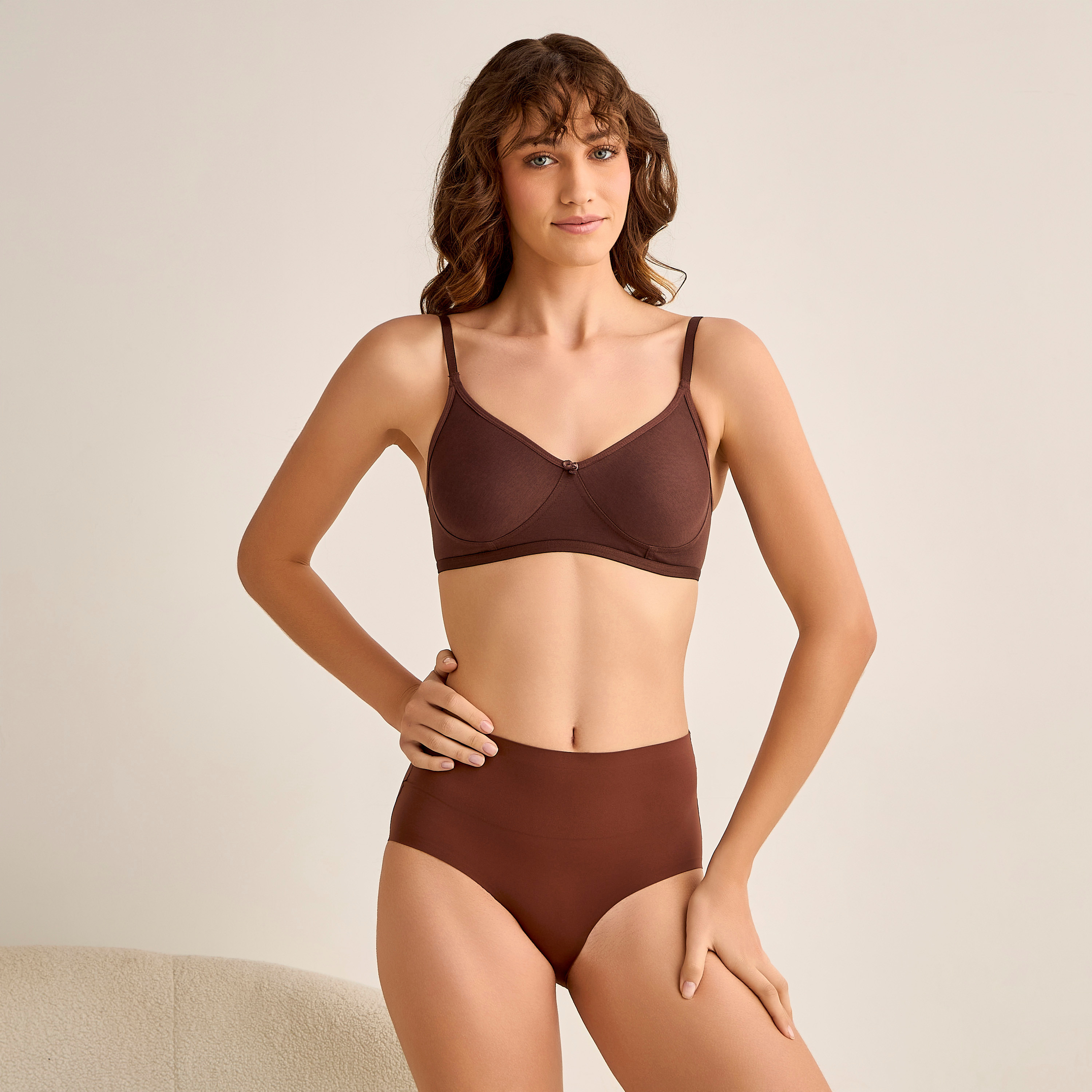 Bow Detail Non-Wired Non-Padded Bra-women-clothing-lingerie-bras-image-5