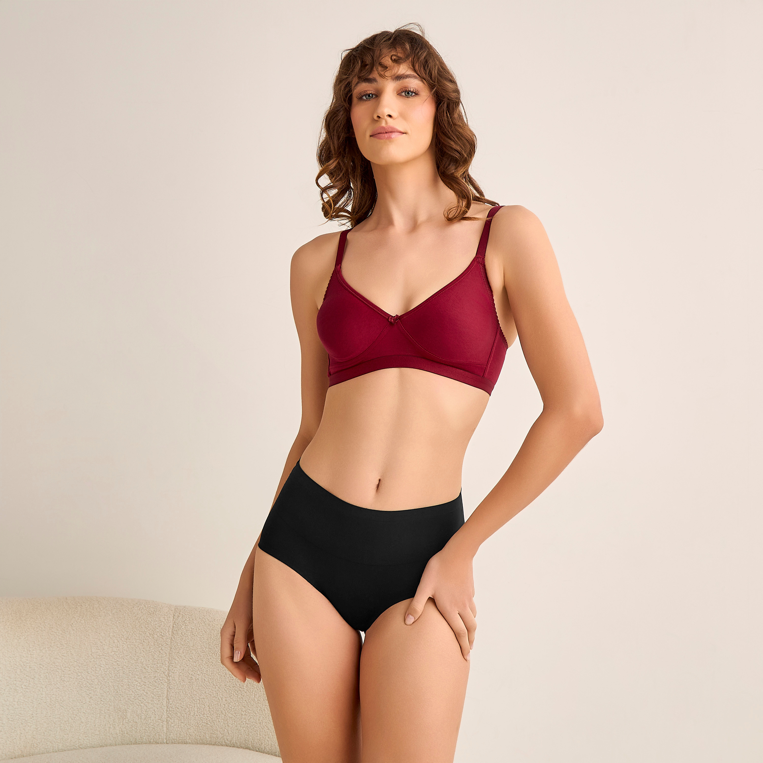 Bow Detail Non-Wired Non-Padded Bra-women-clothing-lingerie-bras-image-5
