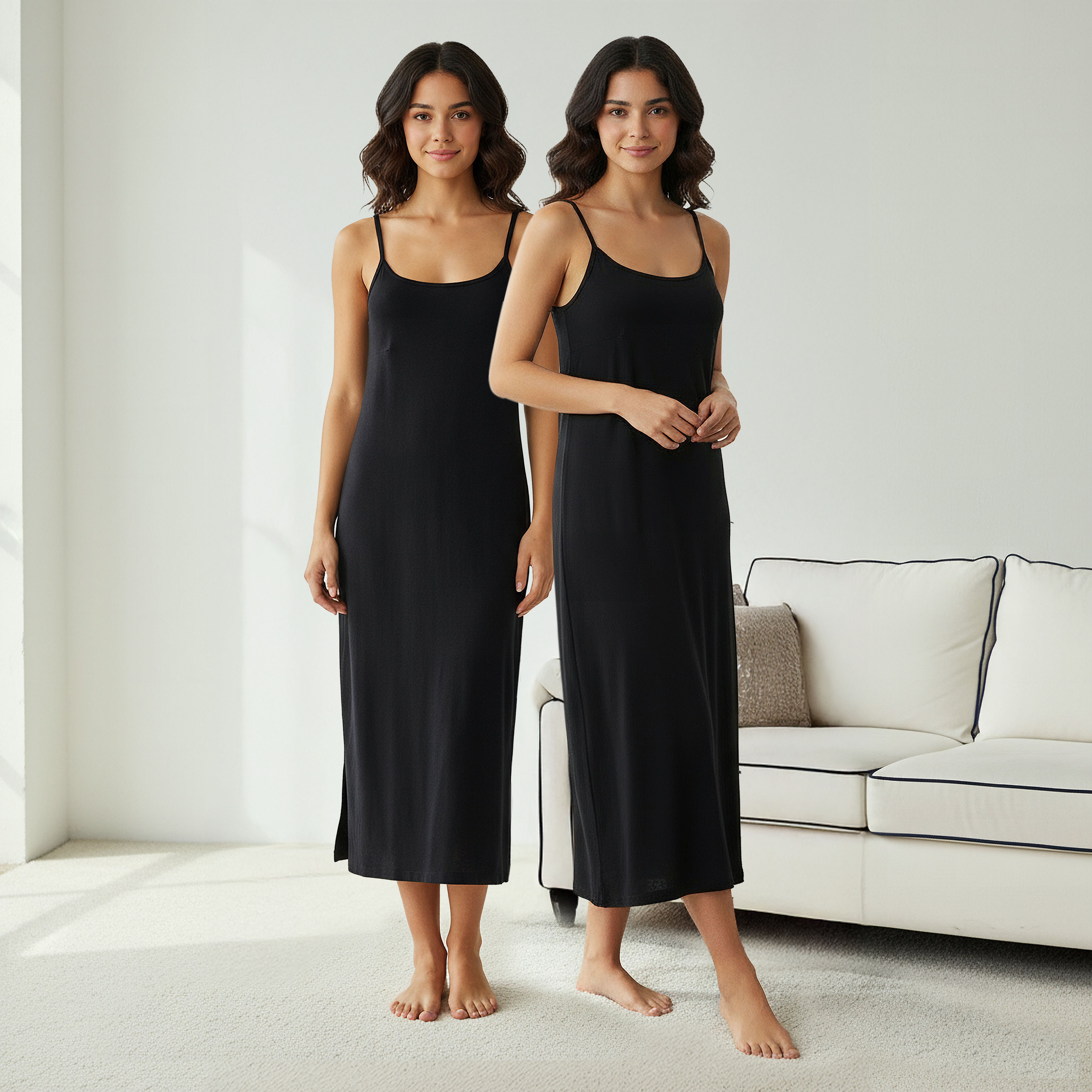 Slip Dress with Adjustable Strap-women-clothing-nightwear-nighties-image-1
