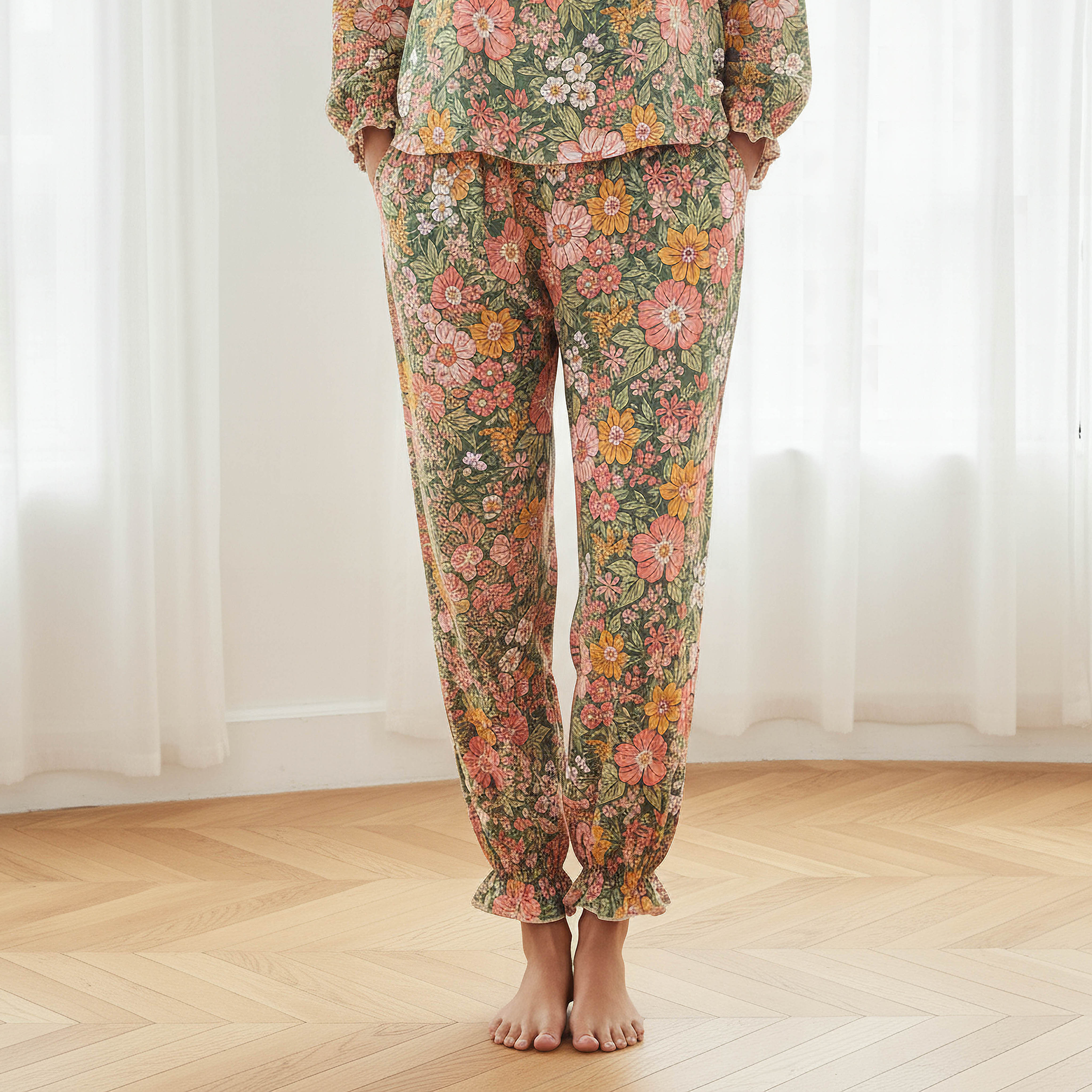 Pyjama Set Top & Trousers-women-clothing-nightwear-pyjamas-longsets-image-4