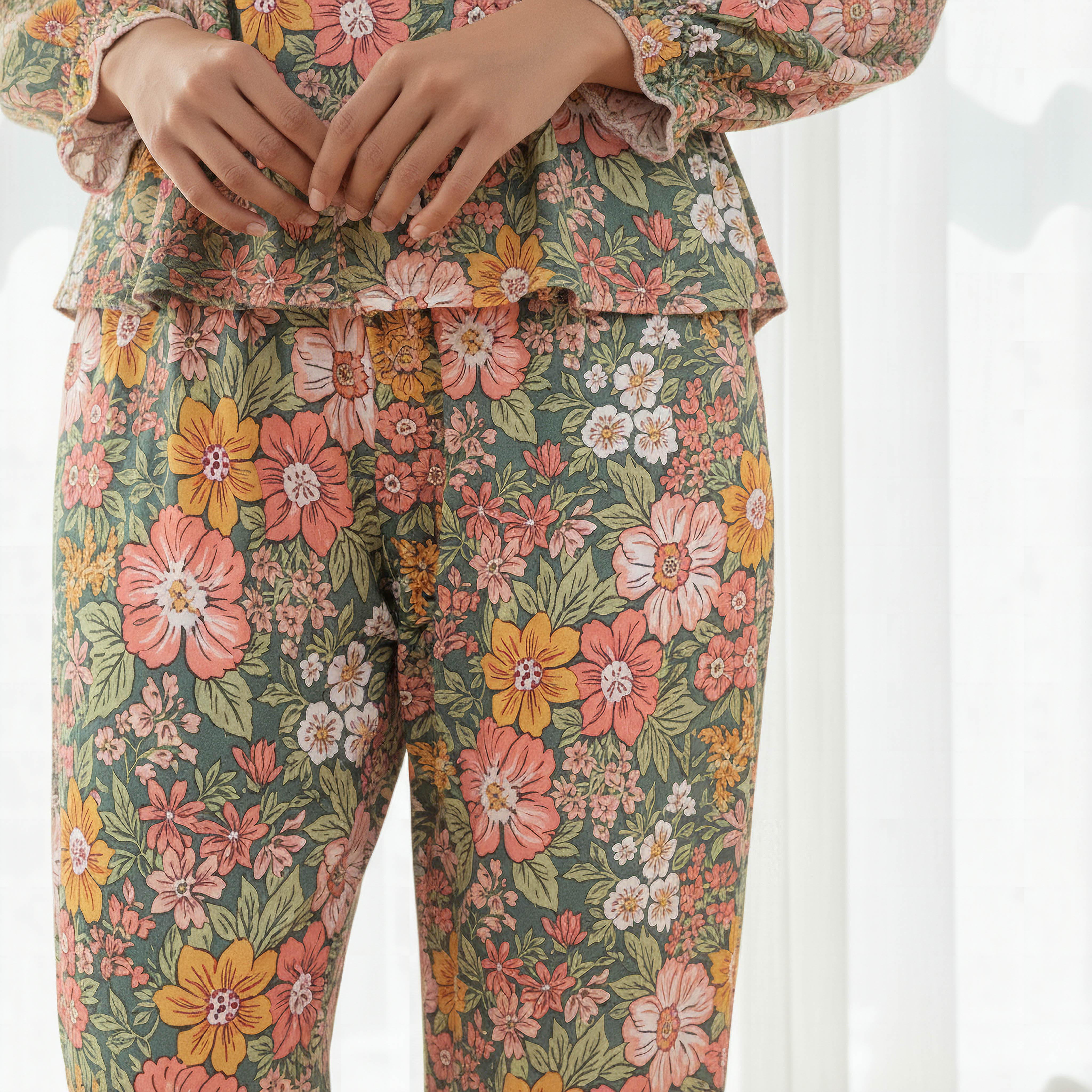 Pyjama Set Top & Trousers-women-clothing-nightwear-pyjamas-longsets-image-6