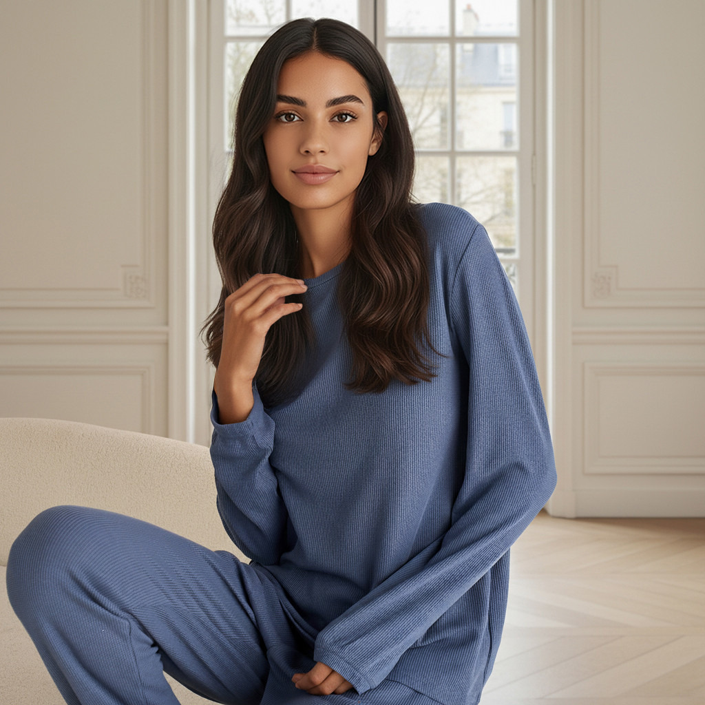 Pyjama Set Top & Pants-women-clothing-nightwear-pyjamas-longsets-image-2