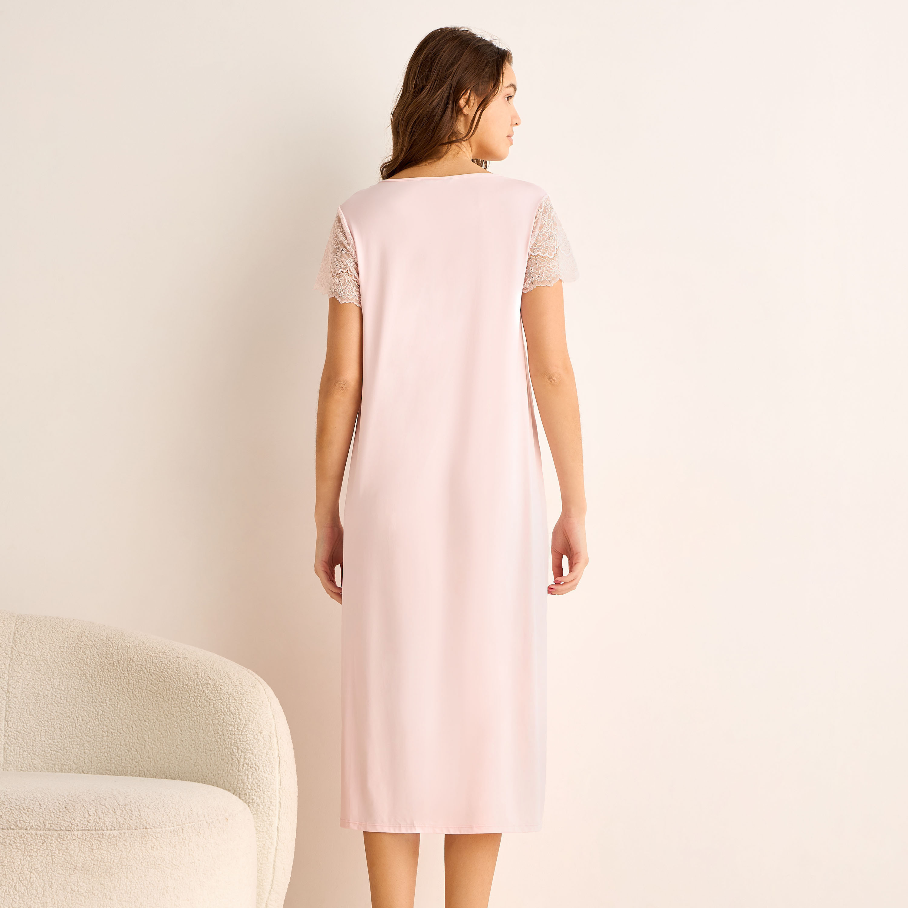 Midi Night Dress Lace Sleeves-PROMO_SP_AE_2FOR99_110625-image-3