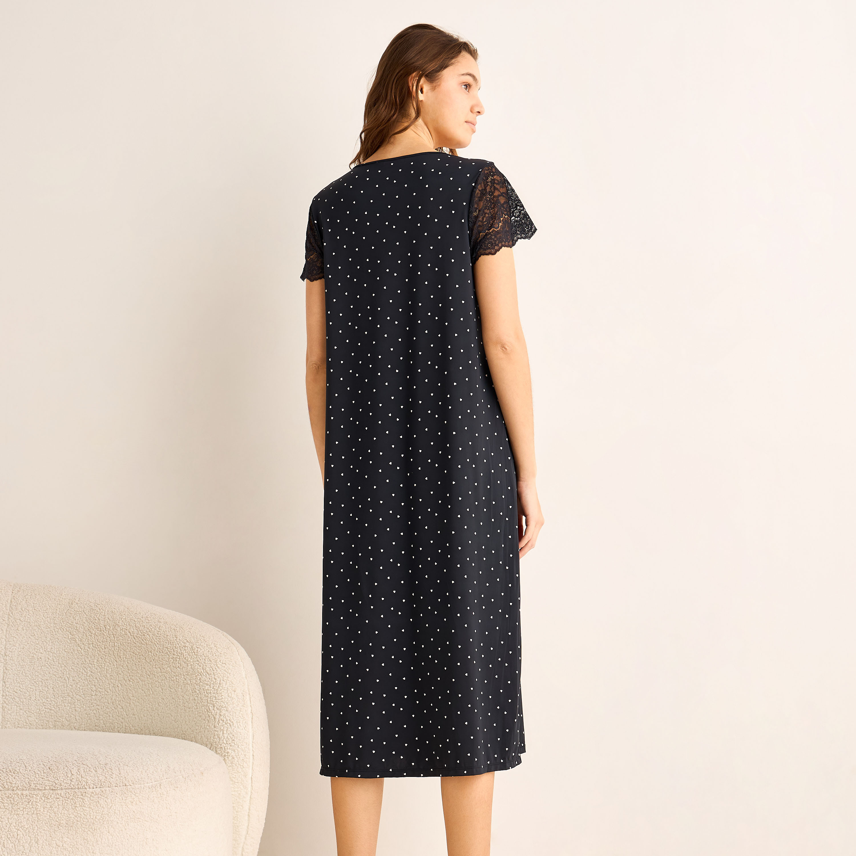 Night Dress Short Sleeve Heart Print-PROMO_SP_AE_2FOR99_110625-image-3
