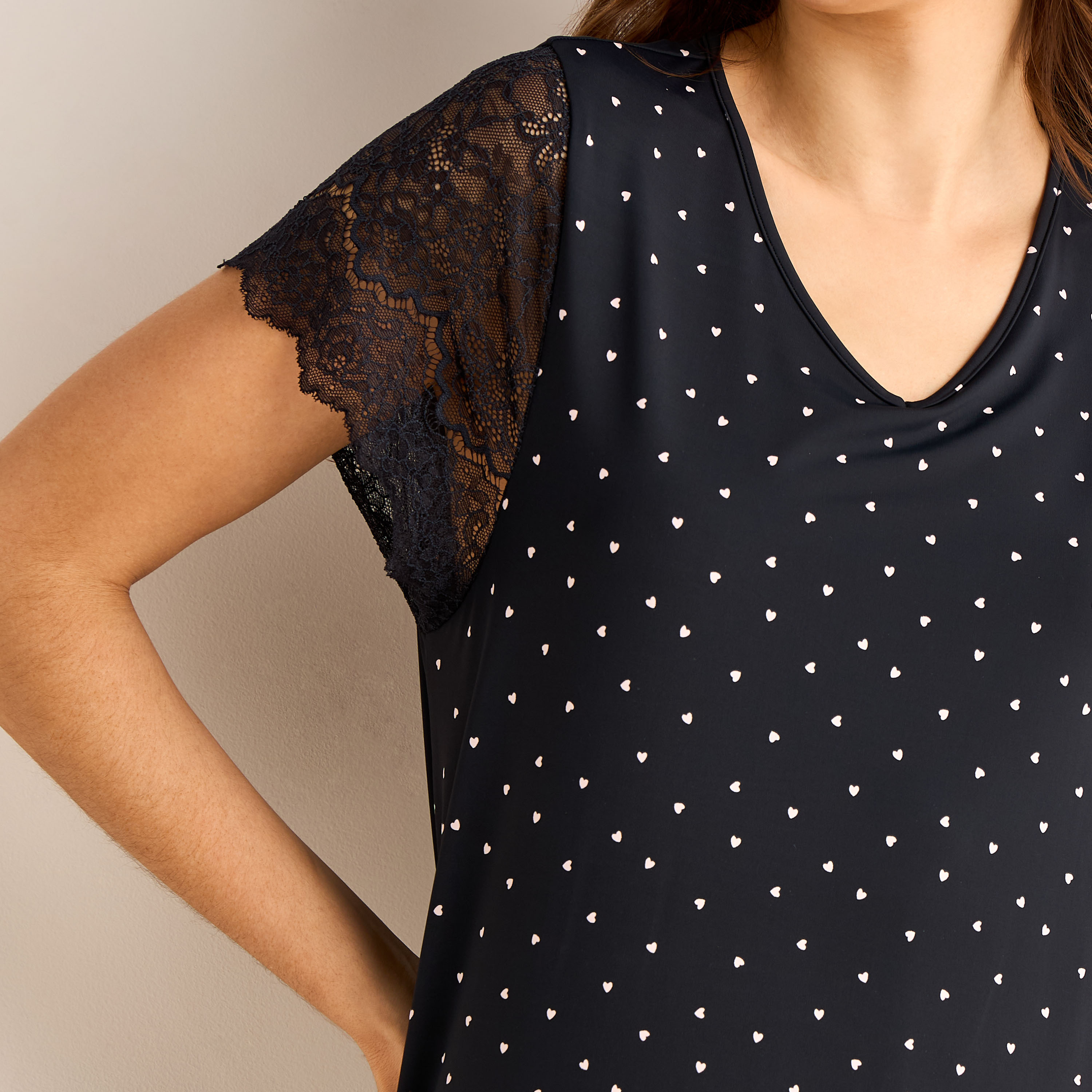 Night Dress Short Sleeve Heart Print-PROMO_SP_AE_2FOR99_110625-image-4