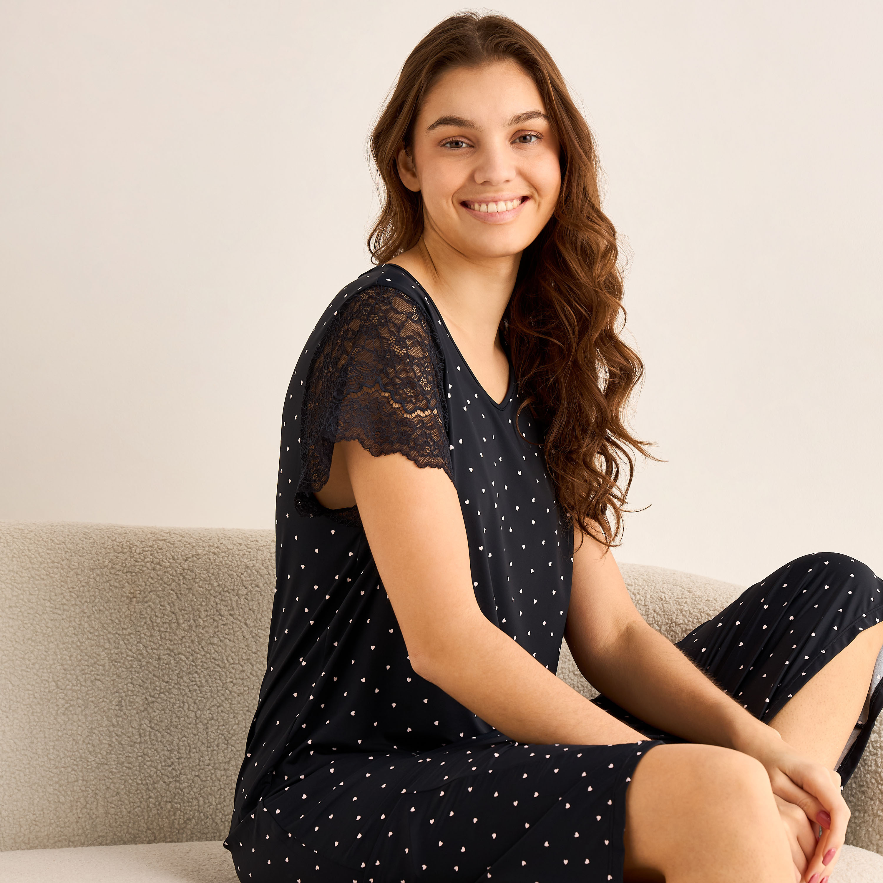 Night Dress Short Sleeve Heart Print-PROMO_SP_AE_2FOR99_110625-image-5