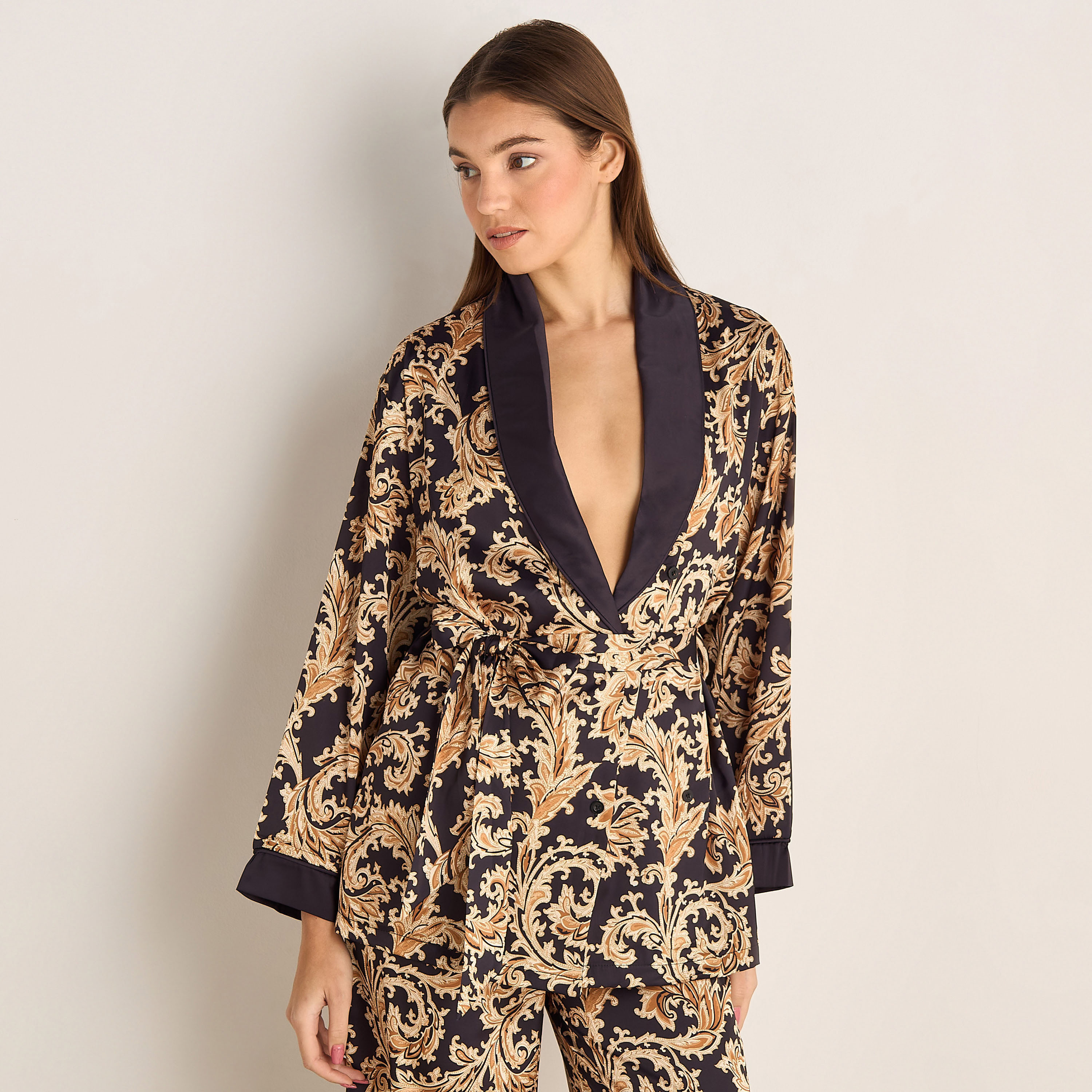 Floral Print Pyjama Set-women-clothing-nightwear-pyjamas-longsets-image-2