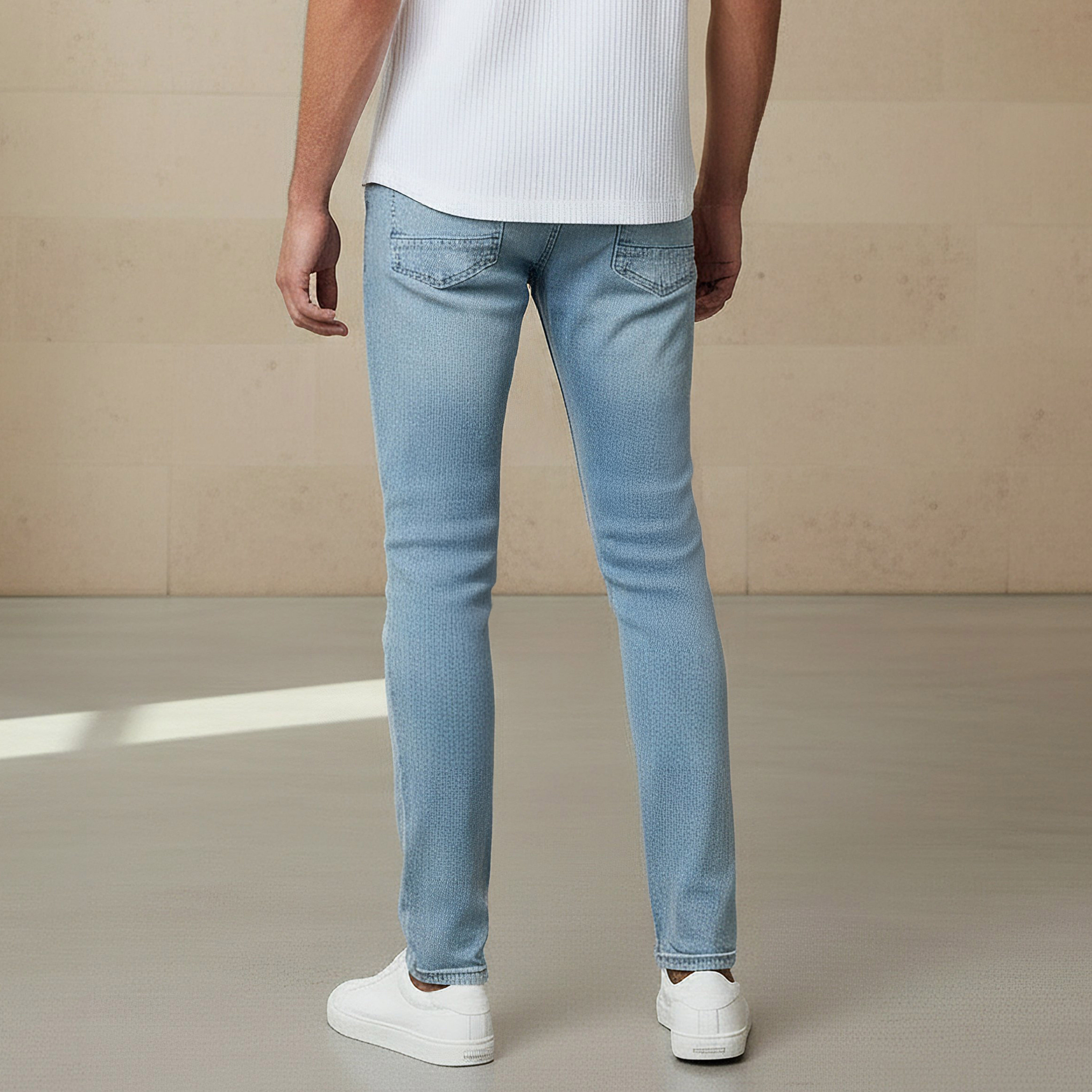Men Skinny Fit Flexi Waist Pocket Jeans-men-clothing-bottoms-jeans-image-3