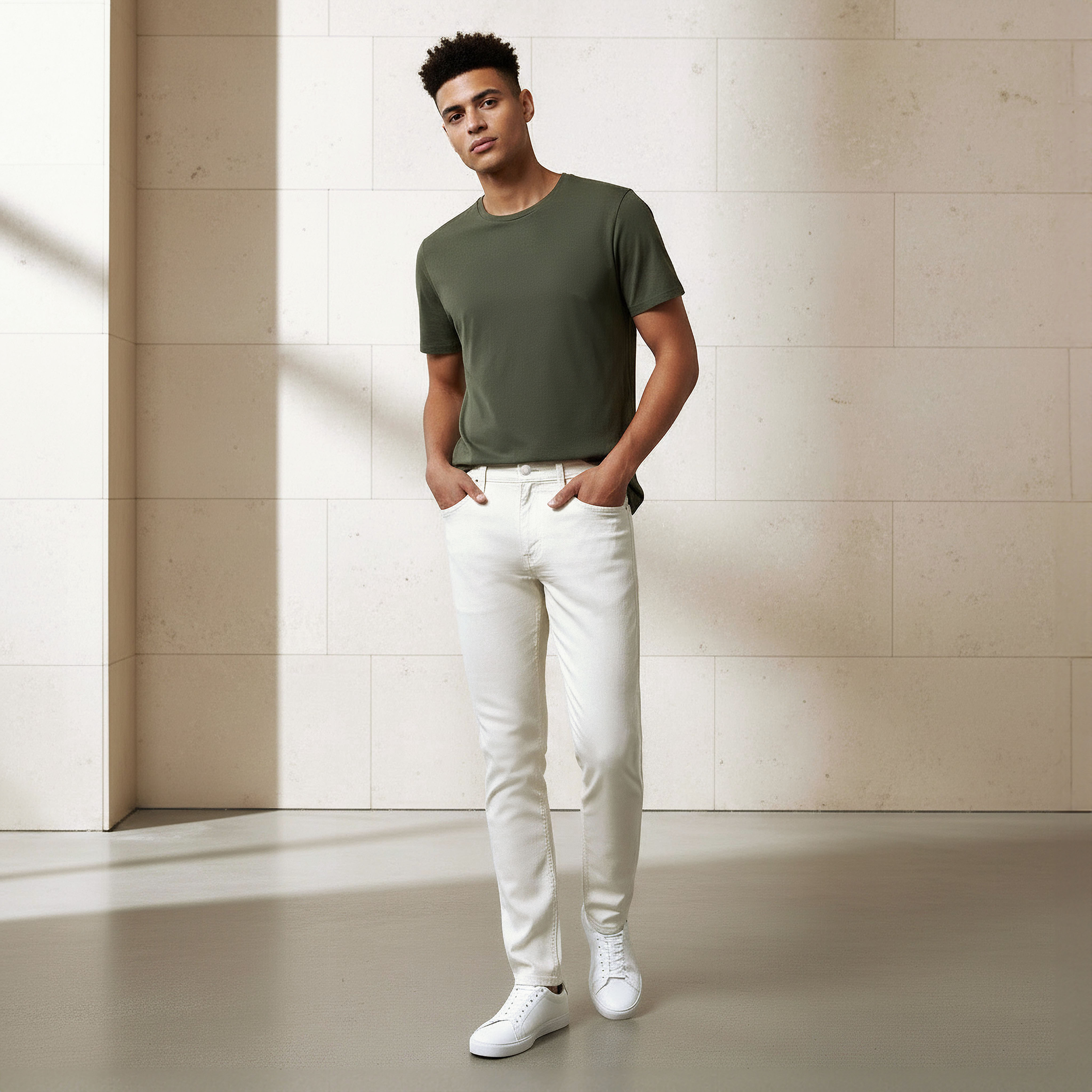 Men Skinny Fit Flexi Waist Pocket Jeans-men-clothing-bottoms-jeans-image-2