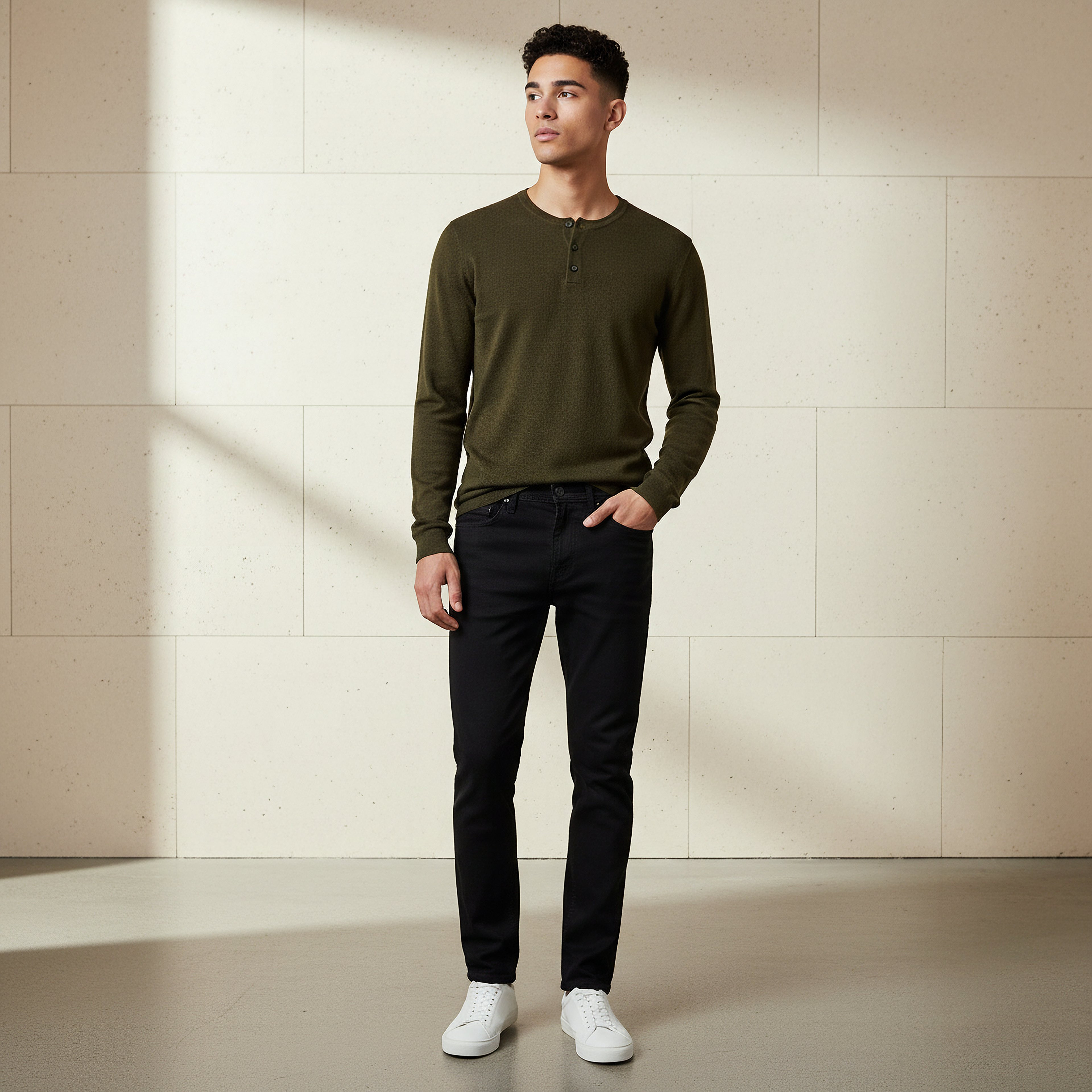 Men Skinny Fit Flexi Waist Pocket Jeans-men-clothing-bottoms-jeans-image-2