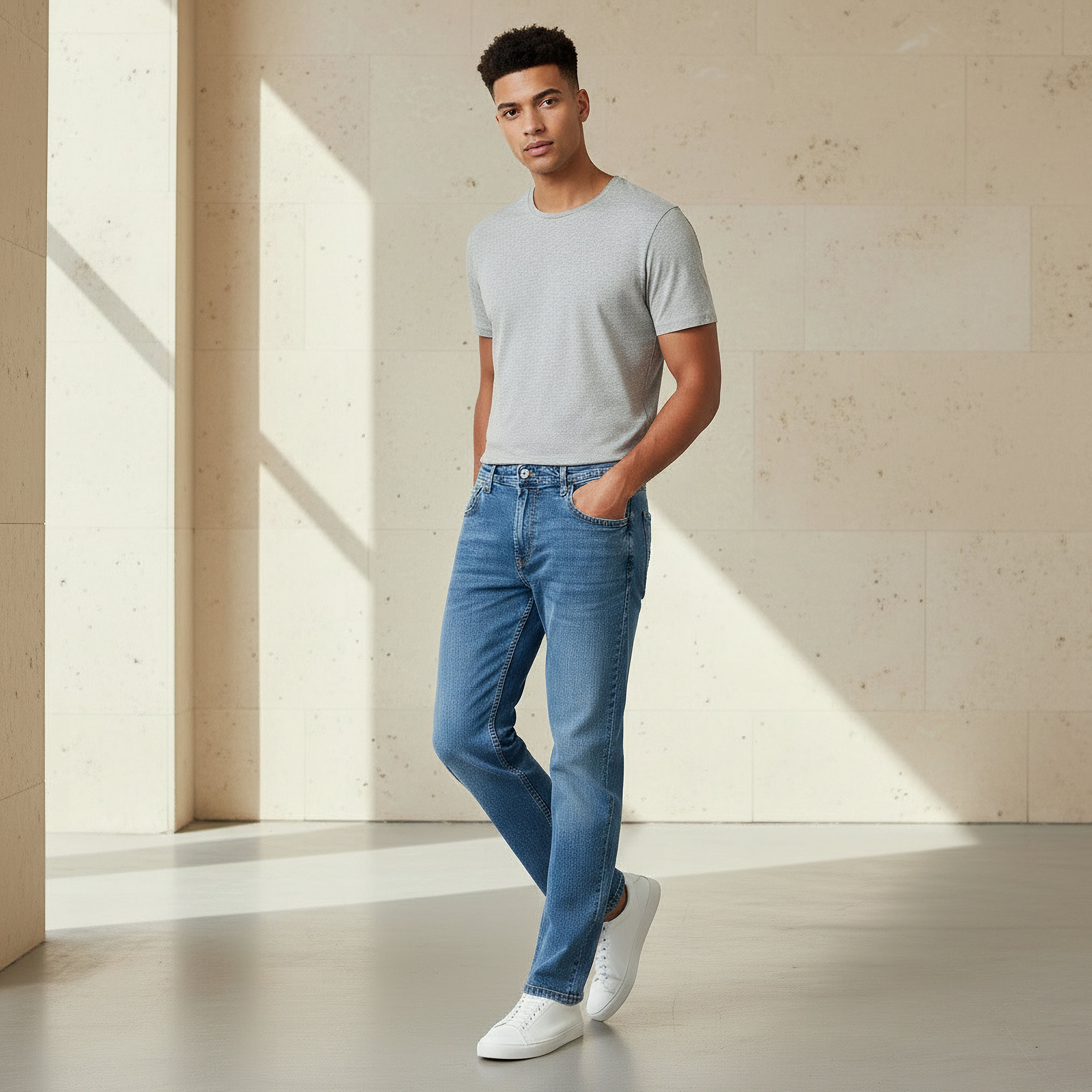 Men Straight Fit Mid-Rise Jeans-men-clothing-bottoms-jeans-image-2