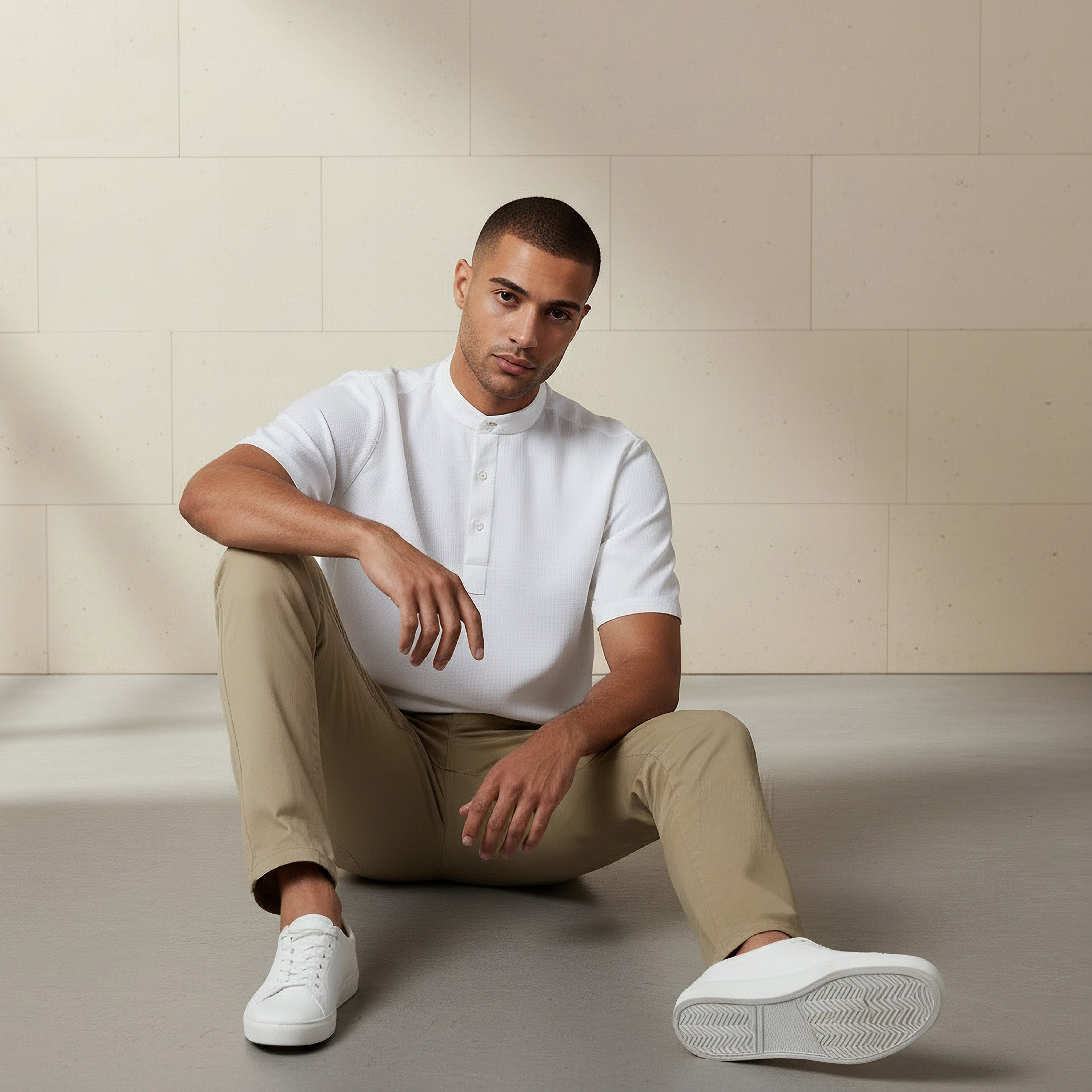 Men Mandarin Neck Short Sleeves Linen Look Shirt-PROMO_SP_AE__4_RGCC_BUY2FOR89_040325-image-5