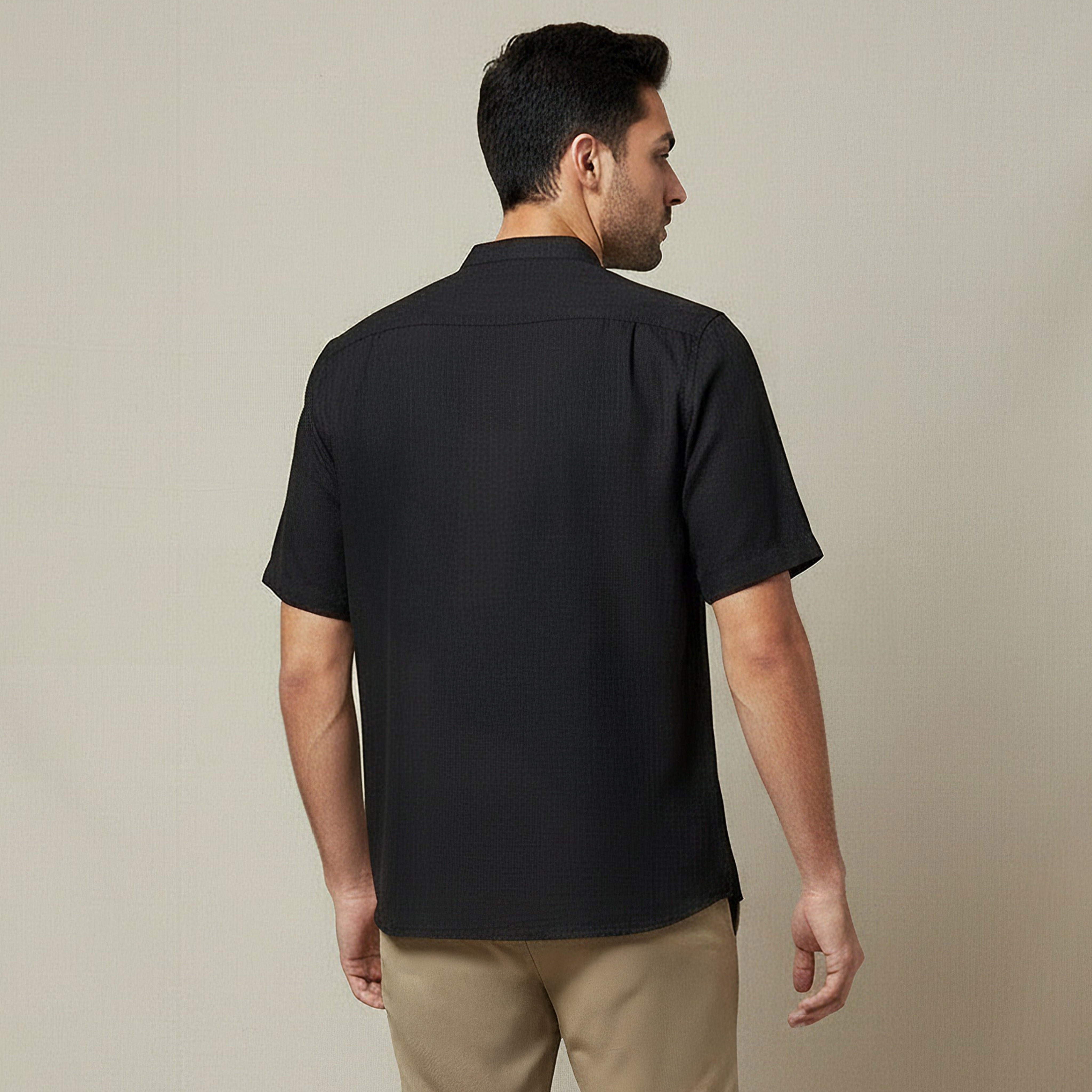 Men Mandarin Neck Short Sleeves Linen Look Shirt-PROMO_SP_AE__4_RGCC_BUY2FOR89_040325-image-3