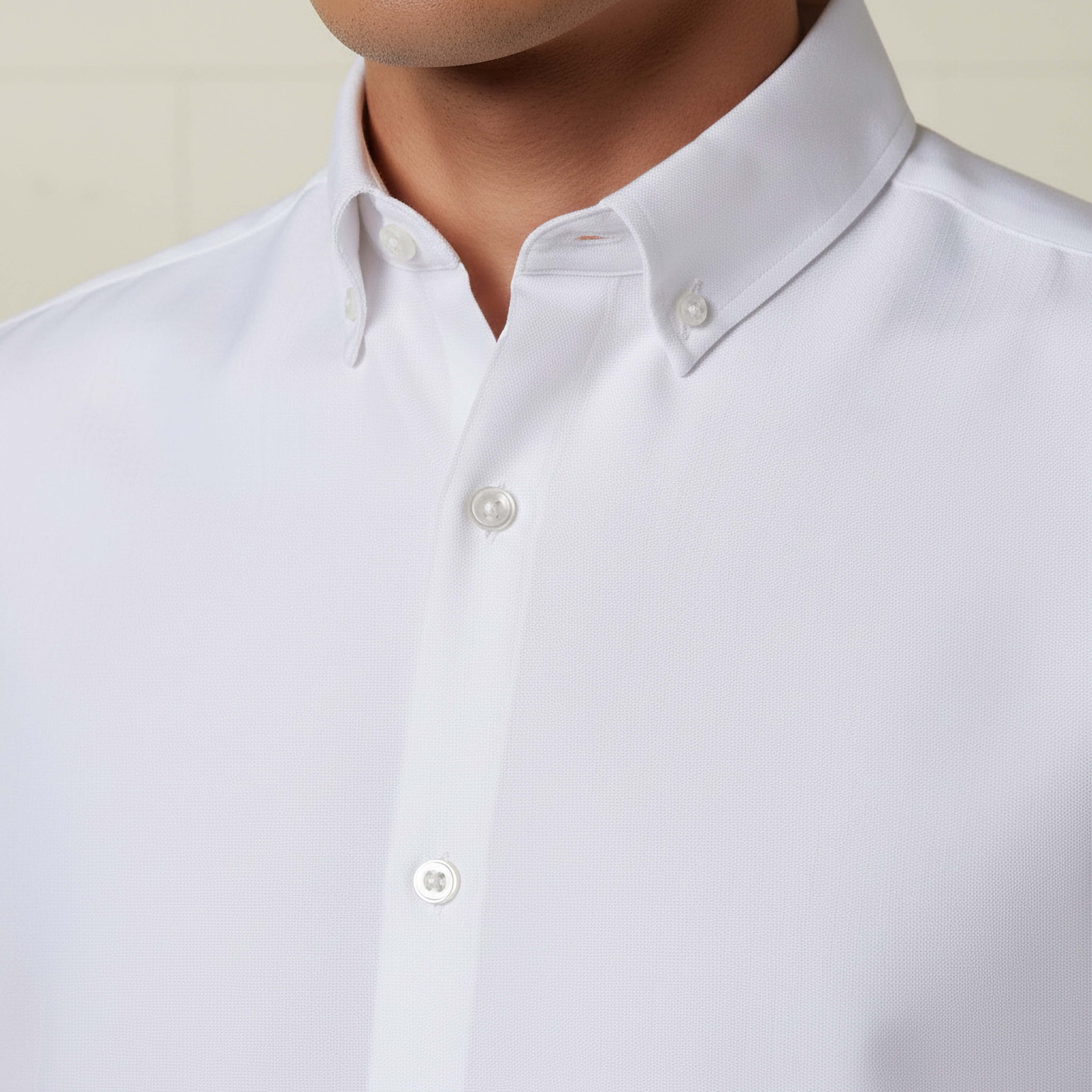 Men Regular Fit Button-Down Collar Long Sleeves Linen Look Shirt-men-clothing-shirts-image-2