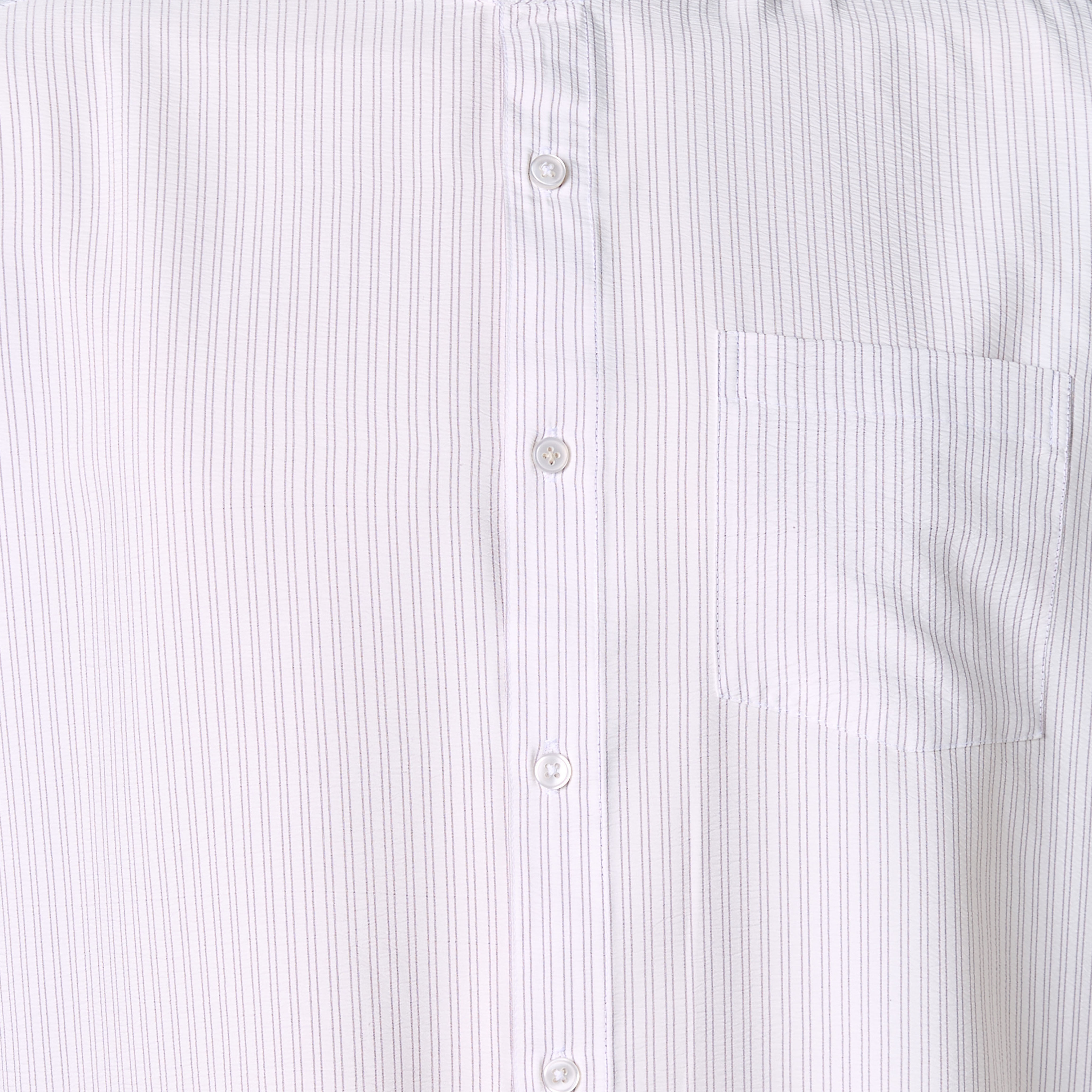 Men Regular Fit Mandarin Collar Striped Long Sleeves Shirt-men-clothing-shirts-image-4
