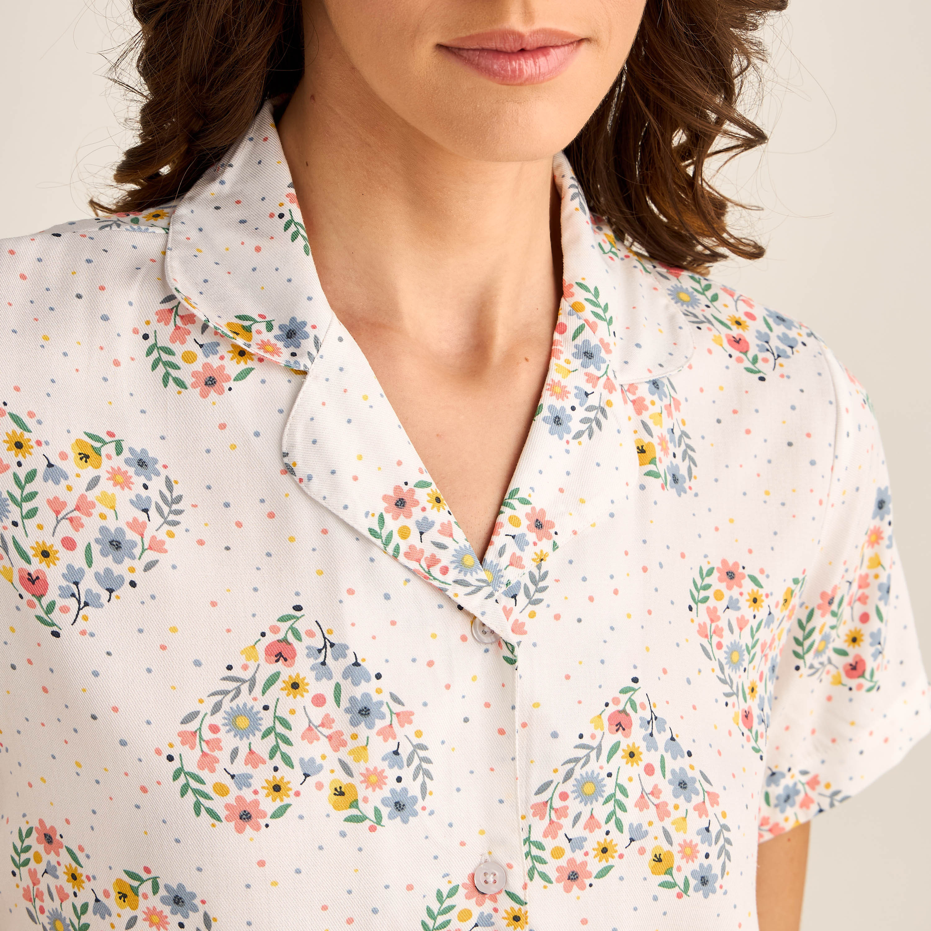 Pyjama Set Button-Down Shirt & Trousers Viscose-women-clothing-nightwear-pyjamas-longsets-image-5