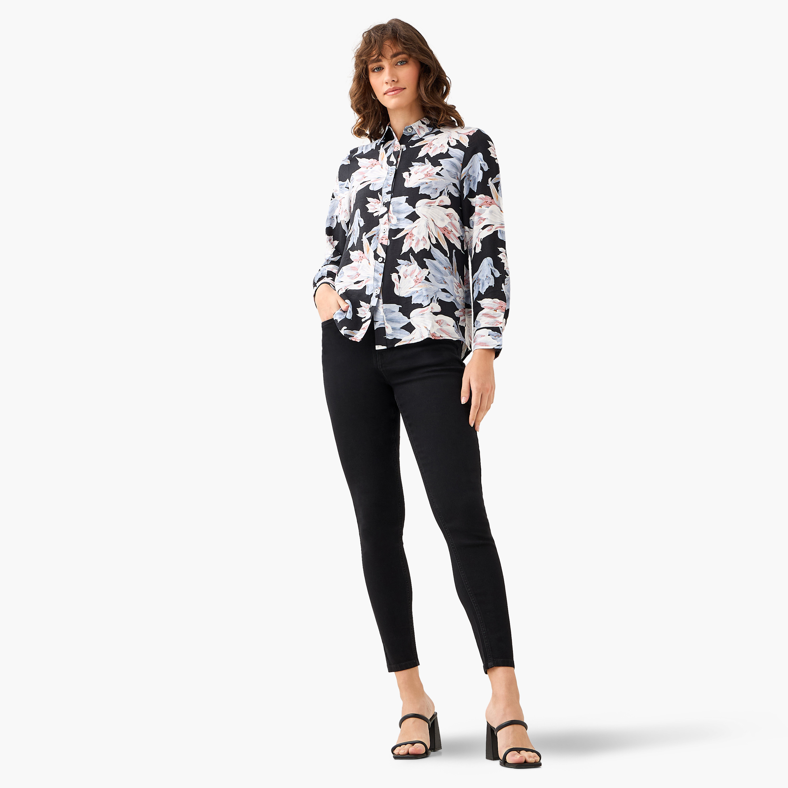 Viscose Shirt with Floral Print-women-clothing-shirtsandblouses-shirts-image-4