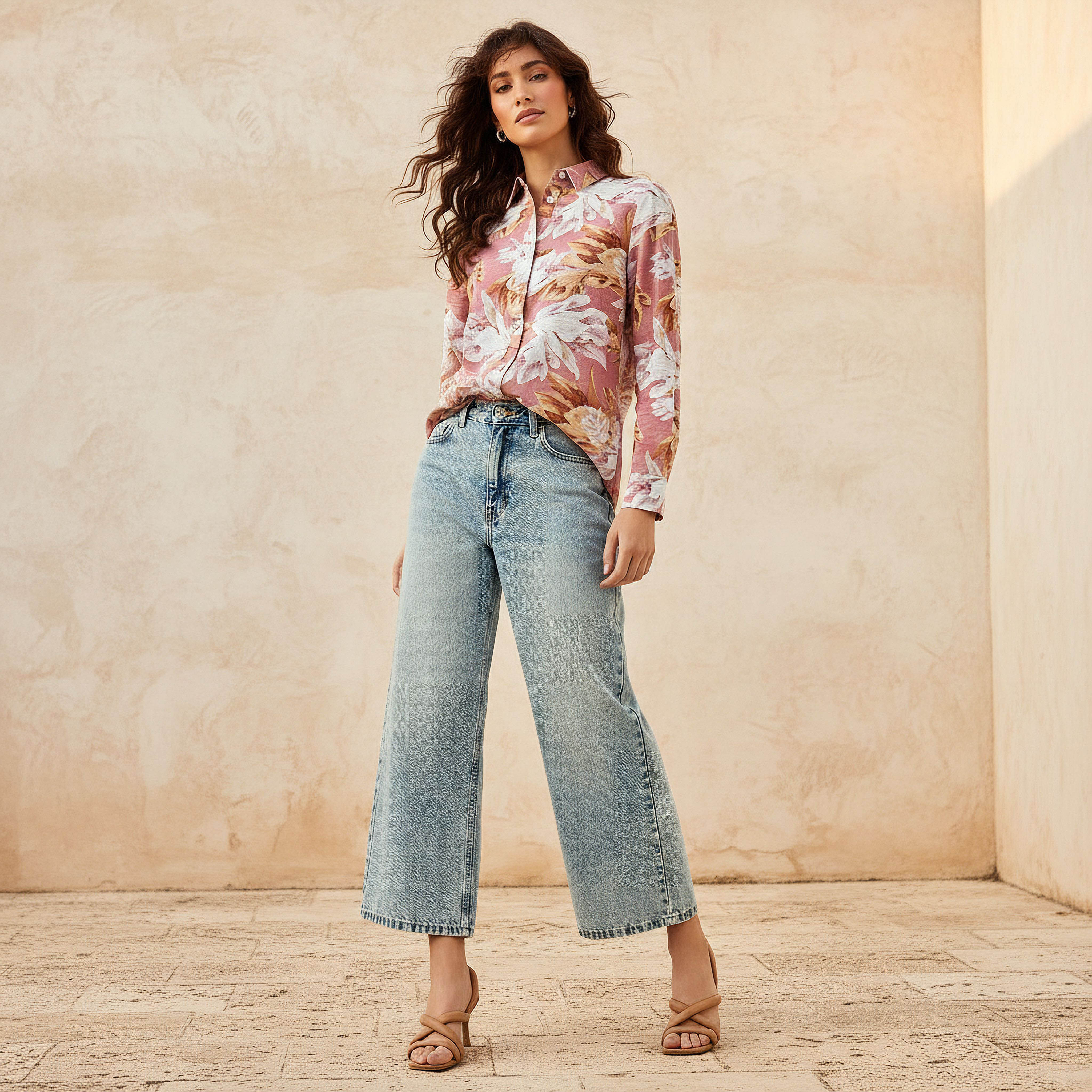 Viscose Shirt with Floral Print-women-clothing-shirtsandblouses-shirts-image-2