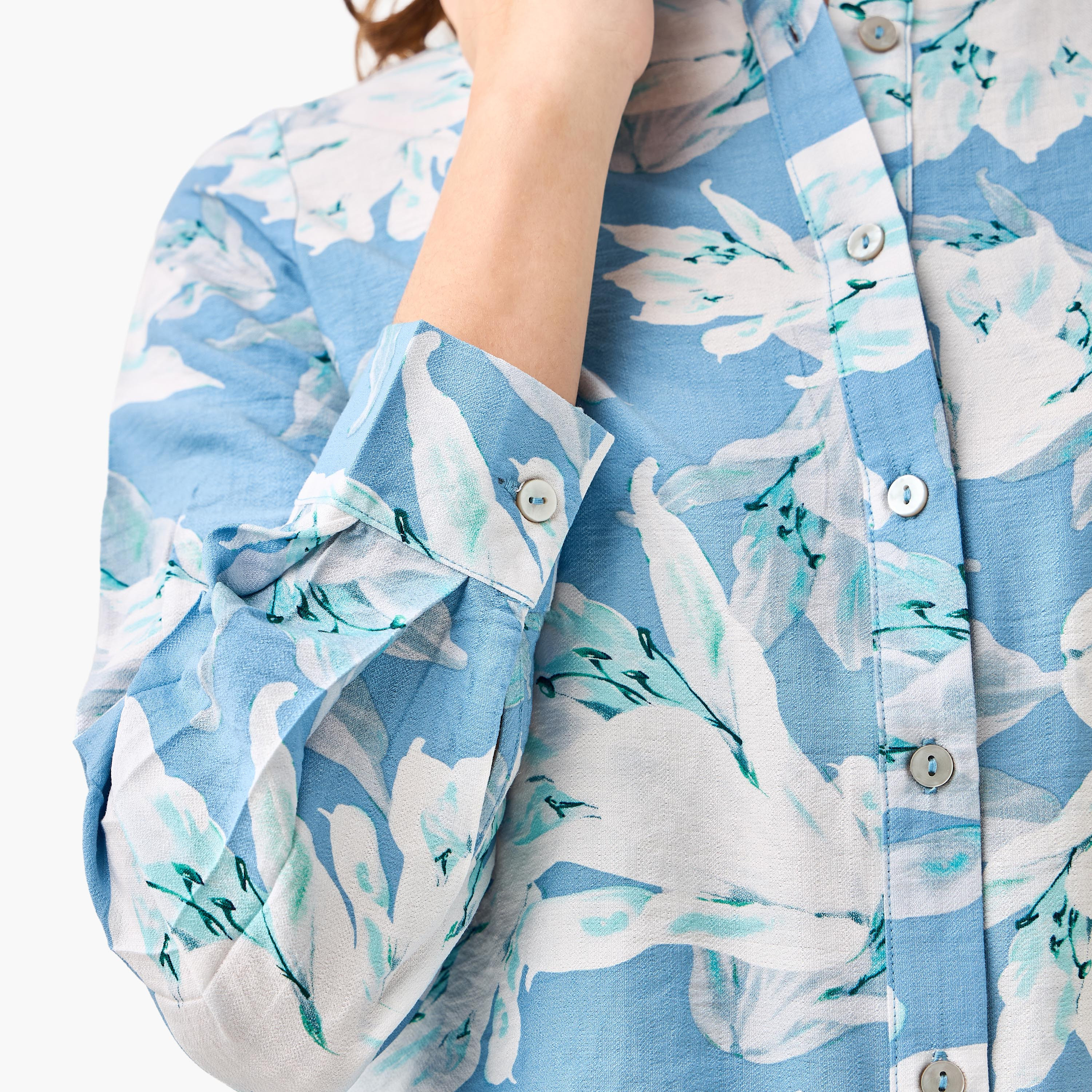 Viscose Shirt with Floral Print-women-clothing-shirtsandblouses-shirts-image-4