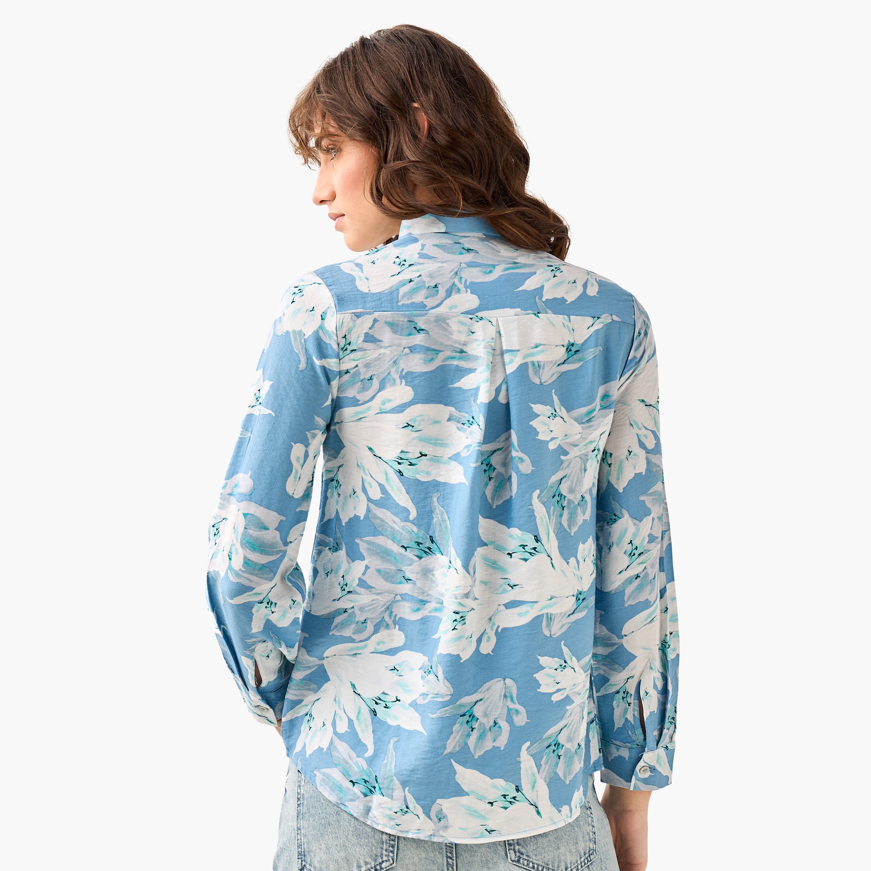 Viscose Shirt with Floral Print-women-clothing-shirtsandblouses-shirts-image-5