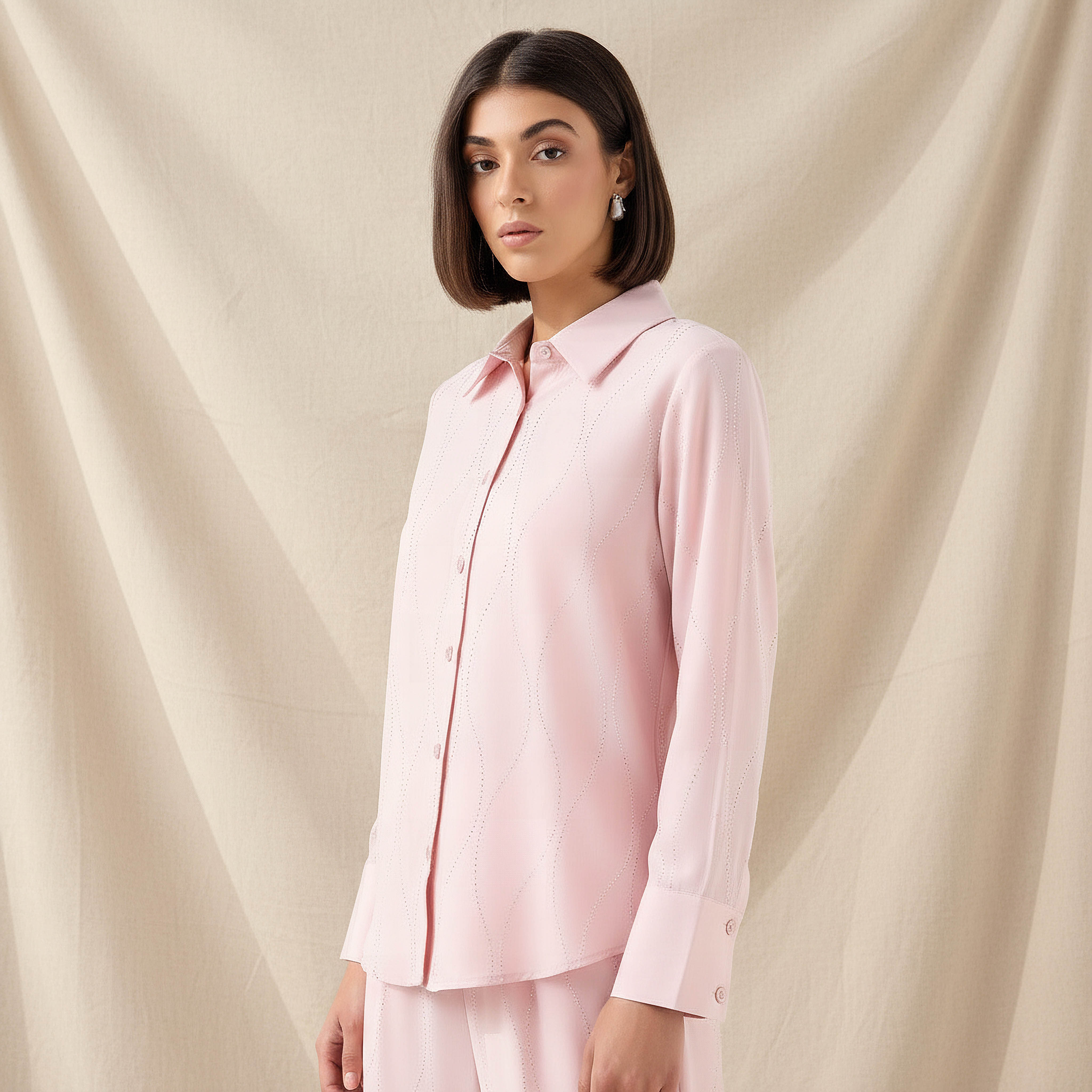 Shirt with Embellishment and Long Sleeves-women-clothing-shirtsandblouses-shirts-image-1