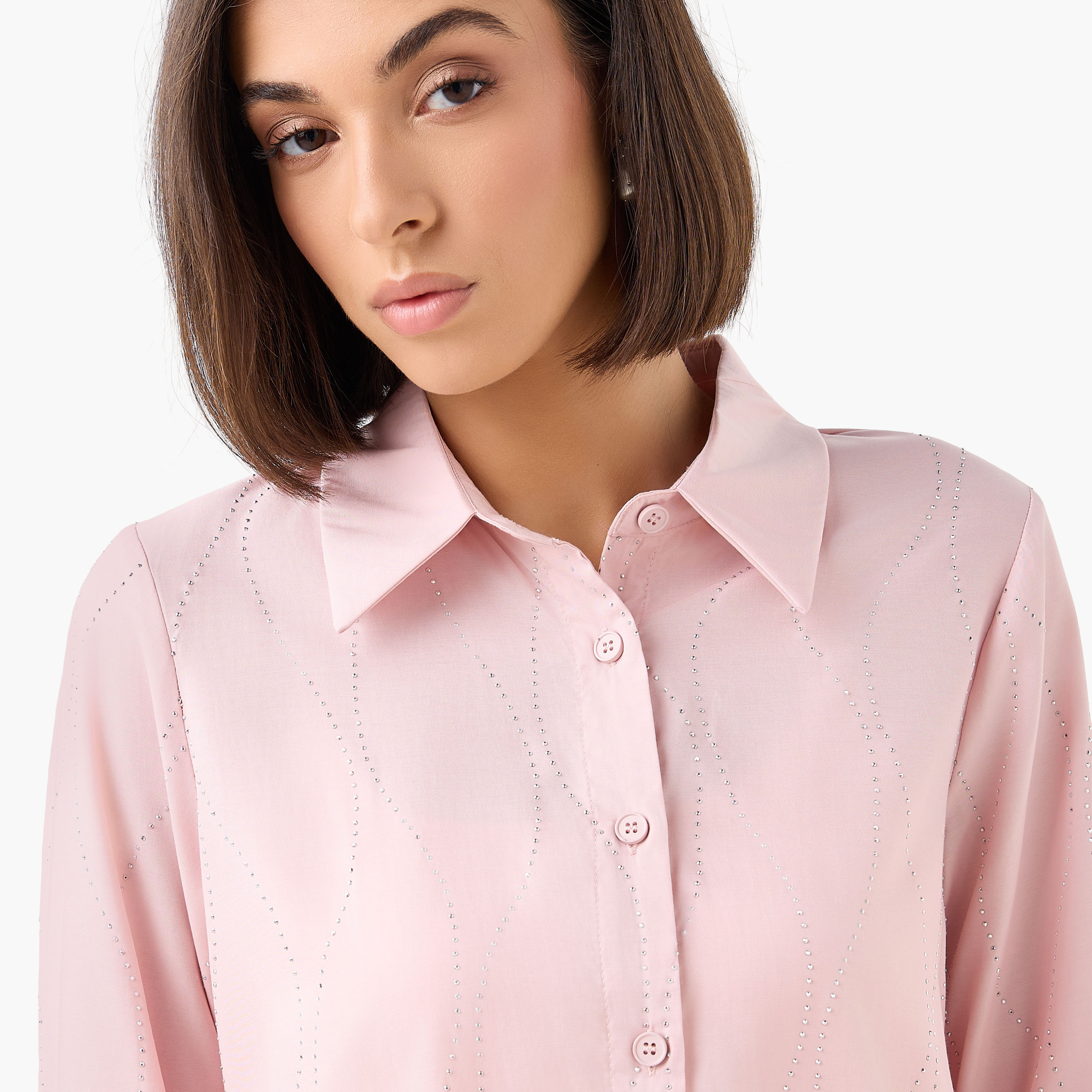 Shirt with Embellishment and Long Sleeves-women-clothing-shirtsandblouses-shirts-image-5