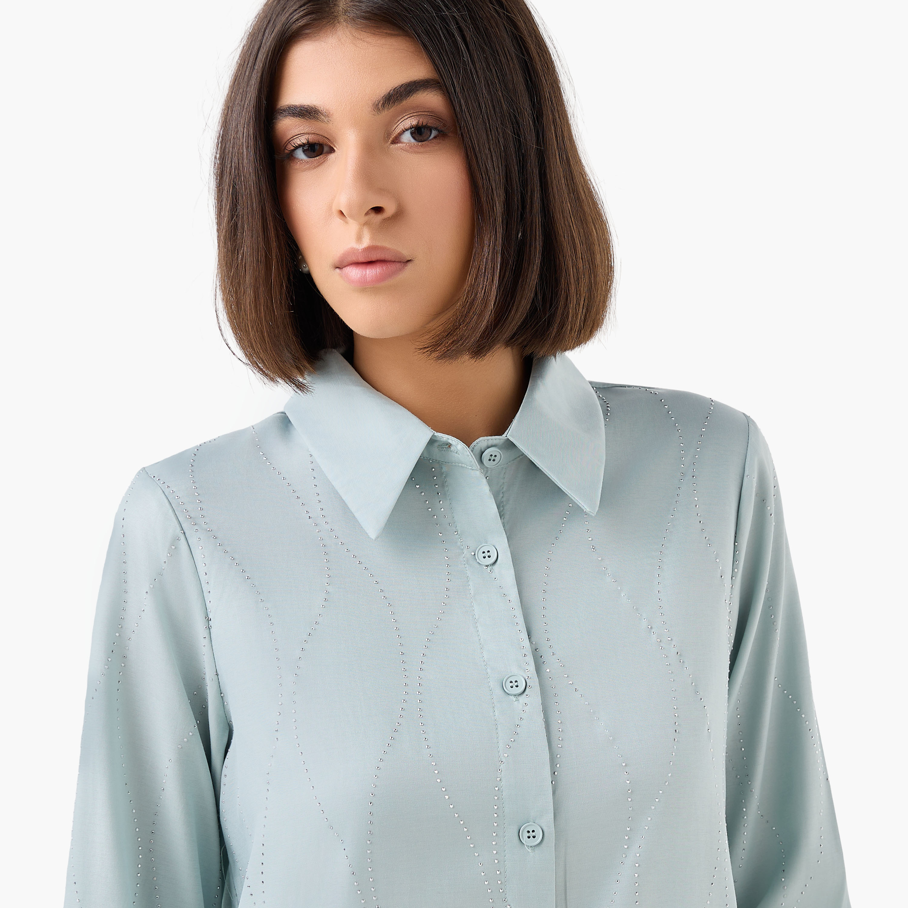 Shirt with Embellishment and Long Sleeves-women-clothing-shirtsandblouses-shirts-image-5
