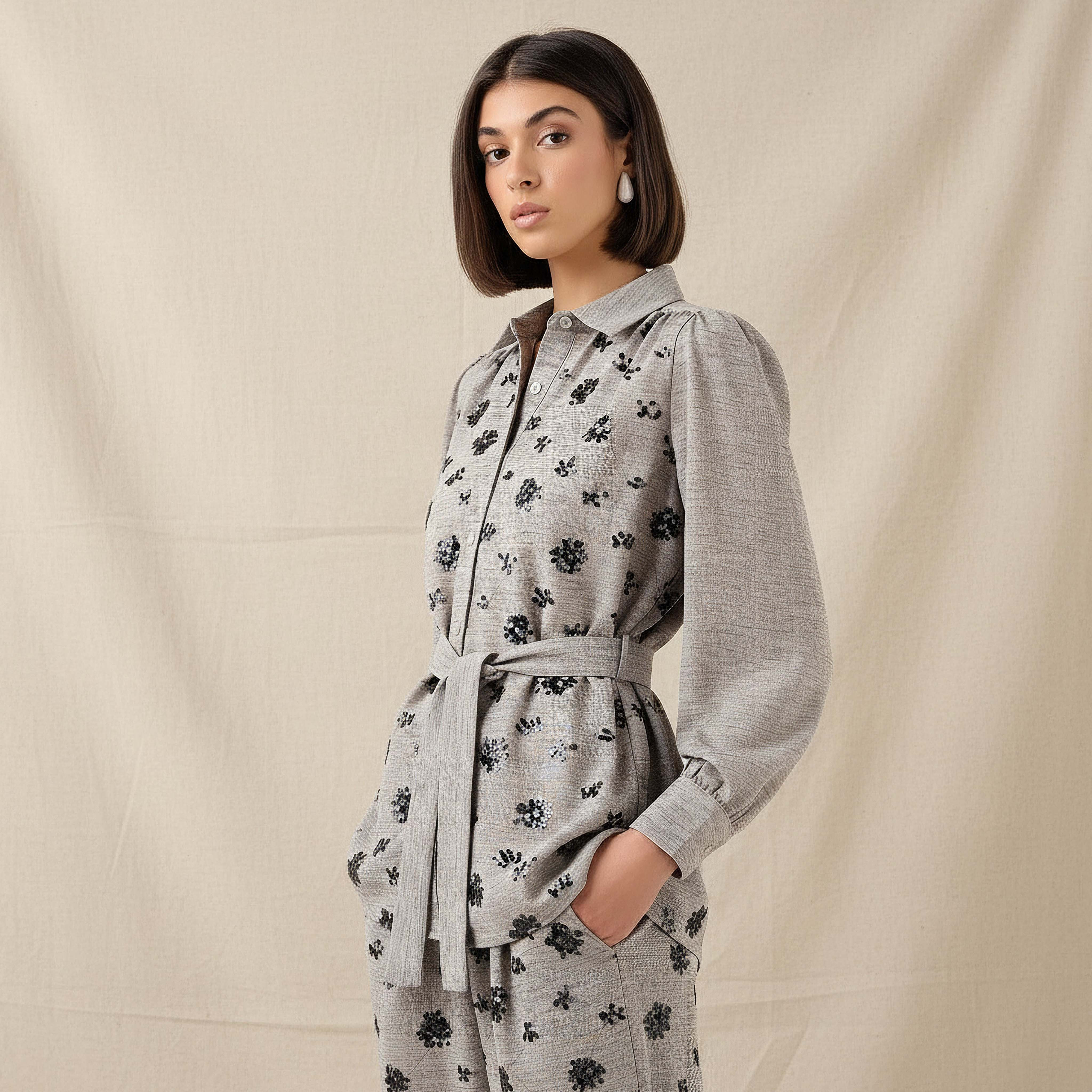 قميص بحزام وترتر-women-clothing-shirtsandblouses-shirts-image-1