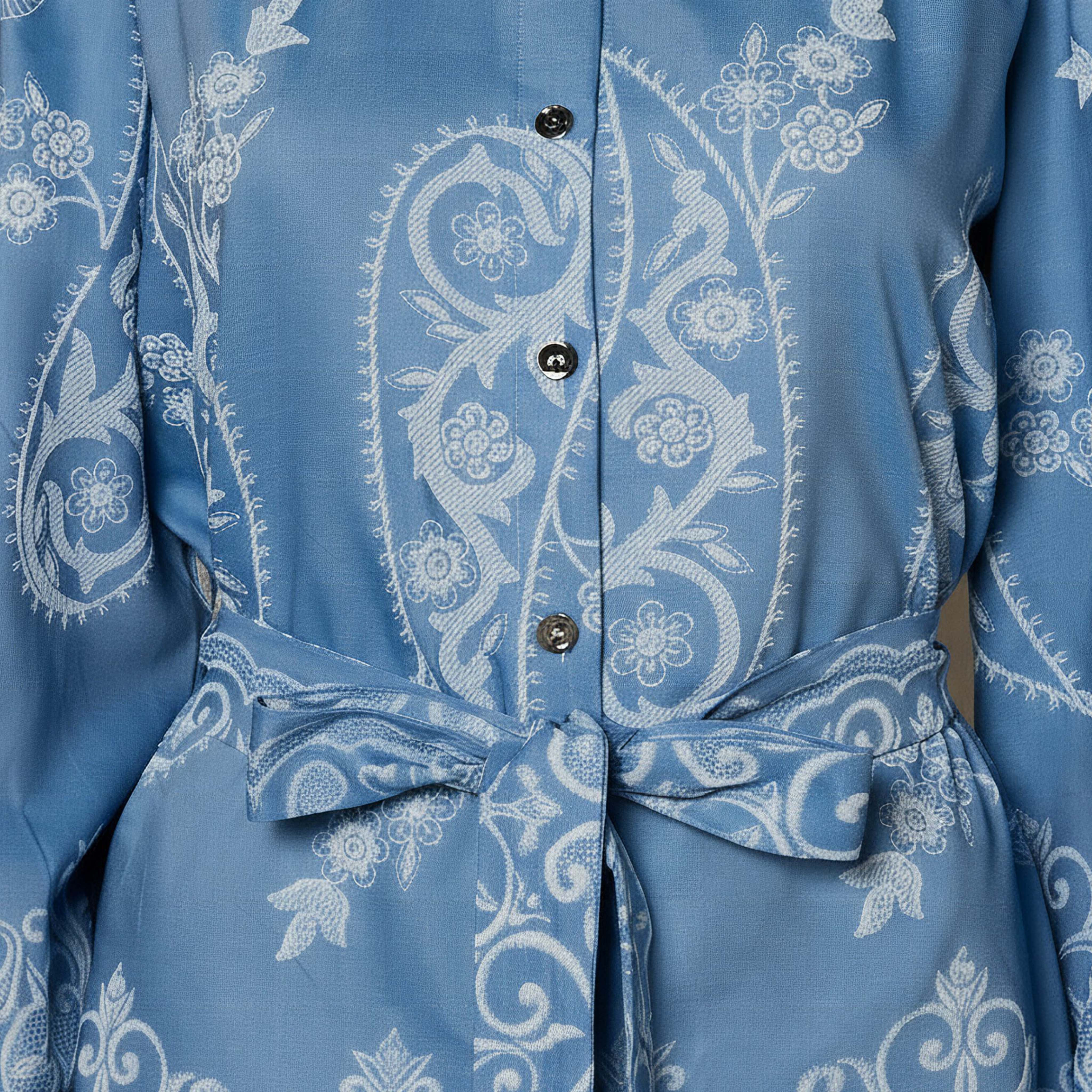 Belted Top with Floral Print-women-clothing-shirtsandblouses-shirts-image-4