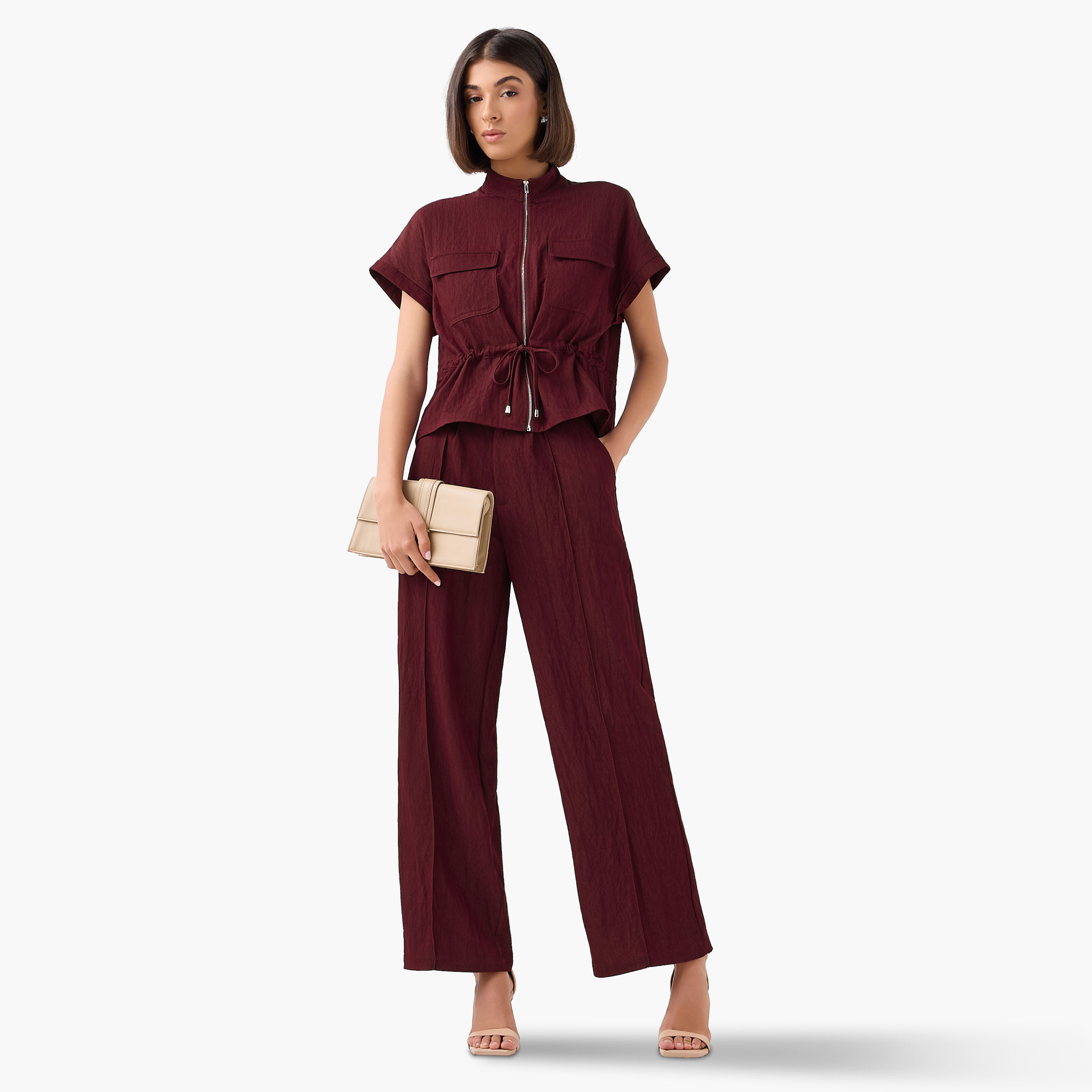 Wide-Leg Pleated Trousers-women-clothing-coordsets-image-5