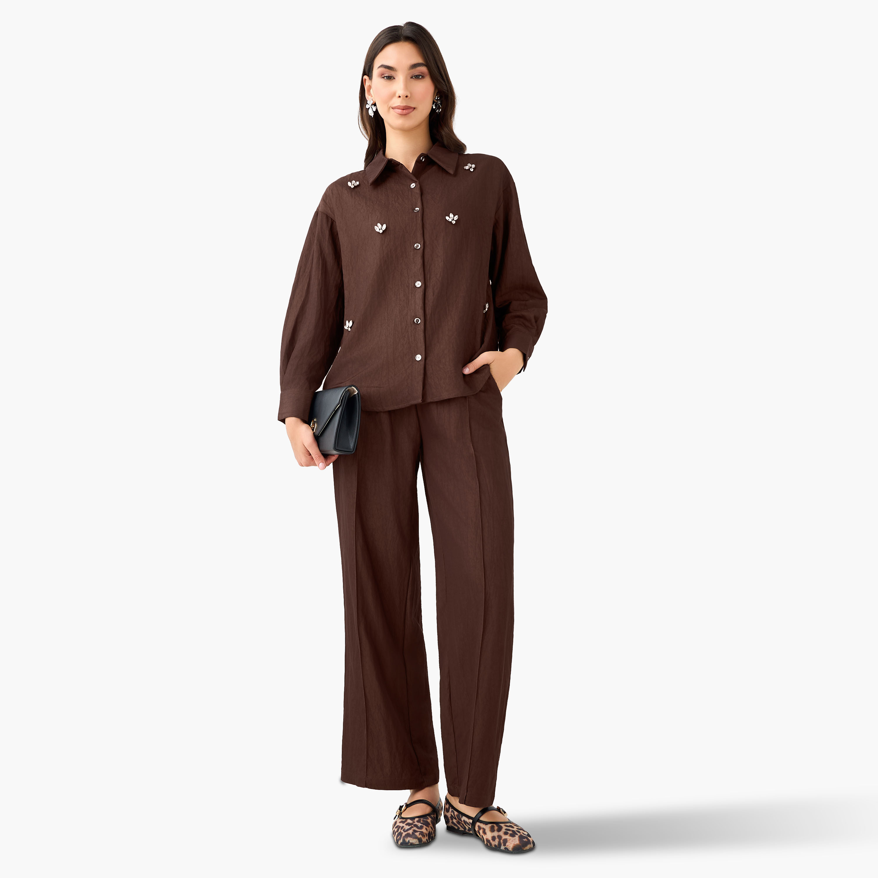Embellished Shirt with Long Sleeves-women-clothing-shirtsandblouses-shirts-image-2