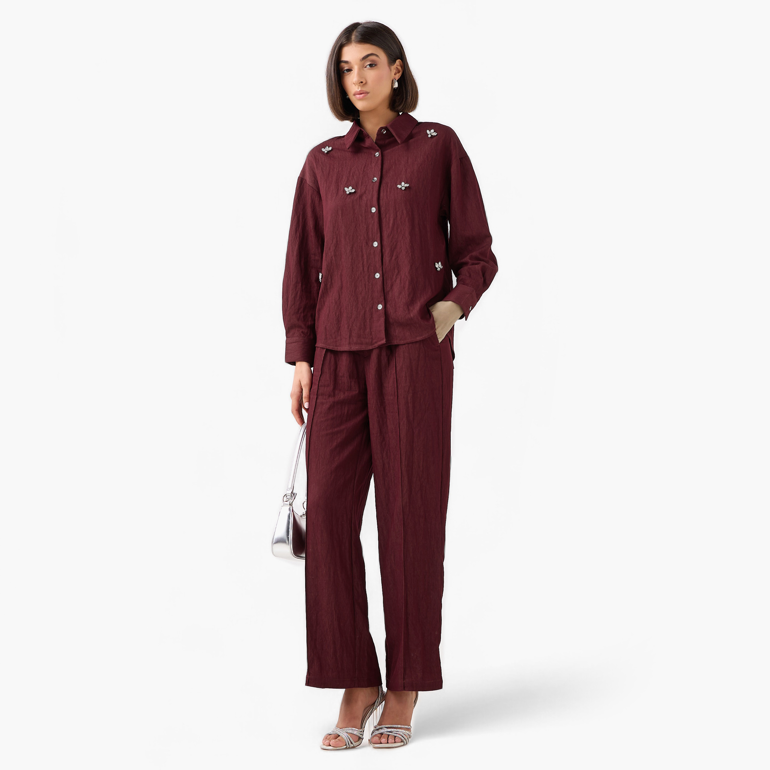 Embellished Shirt with Long Sleeves-women-clothing-shirtsandblouses-shirts-image-2