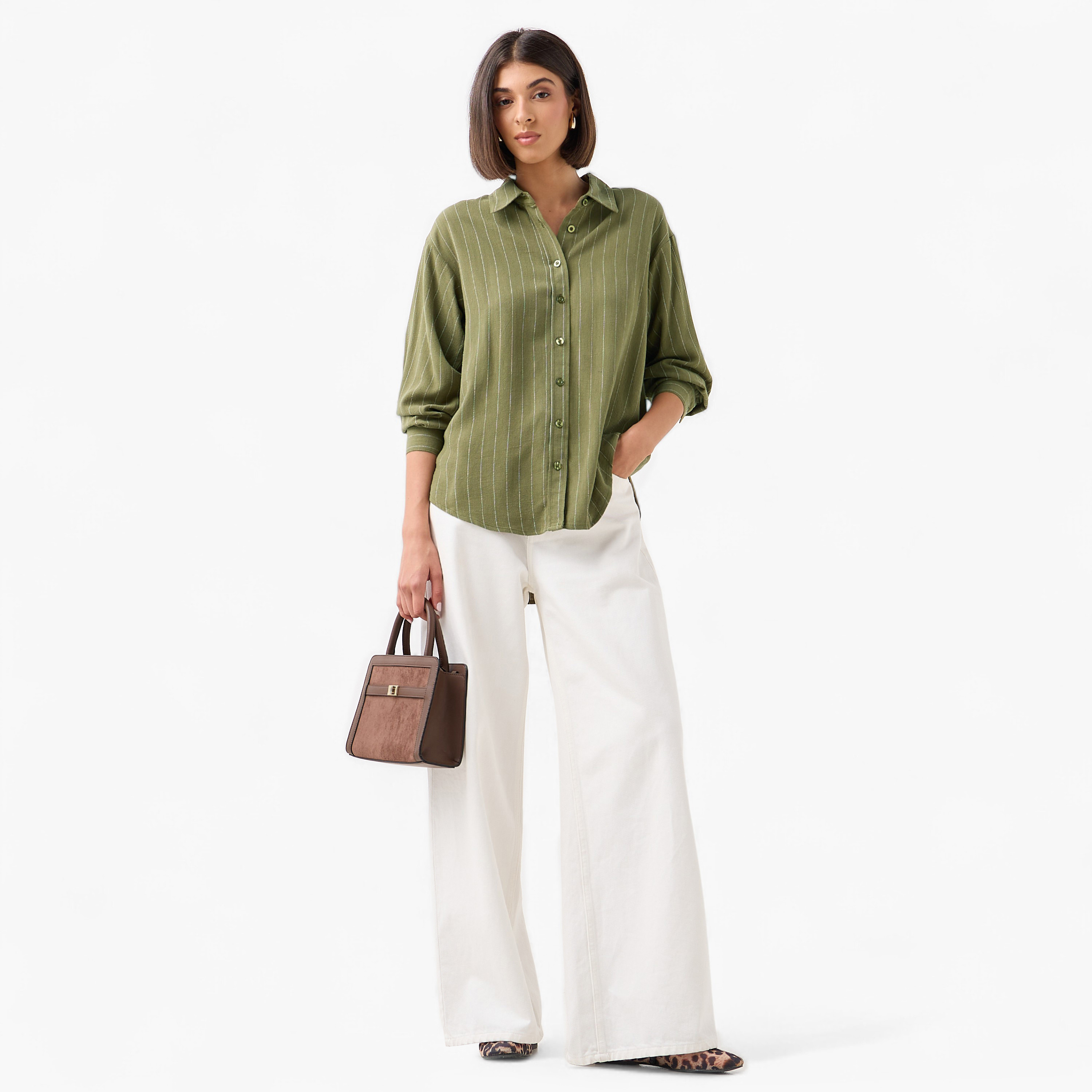 Shirt with Stripes and Long Sleeves-women-clothing-shirtsandblouses-shirts-image-3