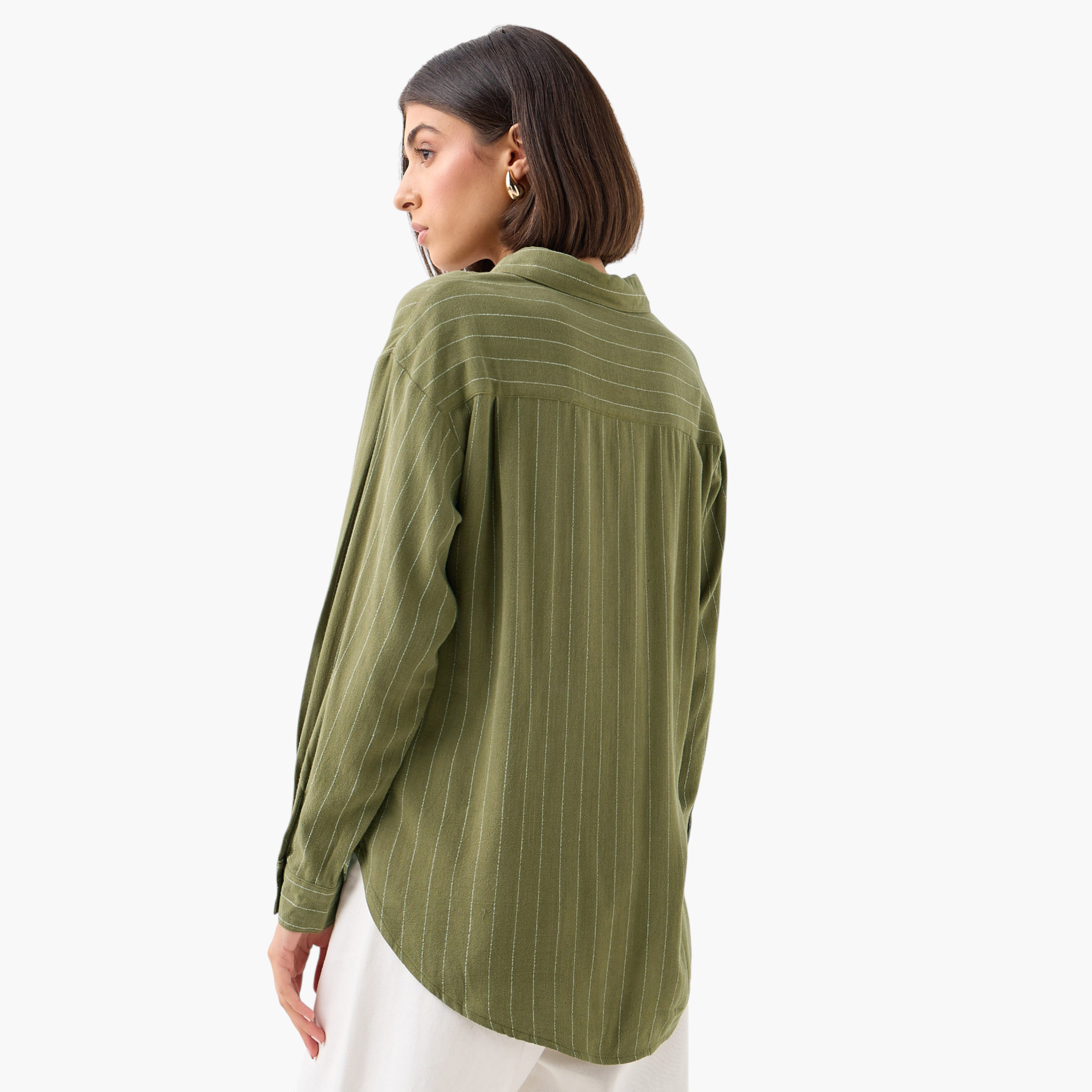 Shirt with Stripes and Long Sleeves-women-clothing-shirtsandblouses-shirts-image-5