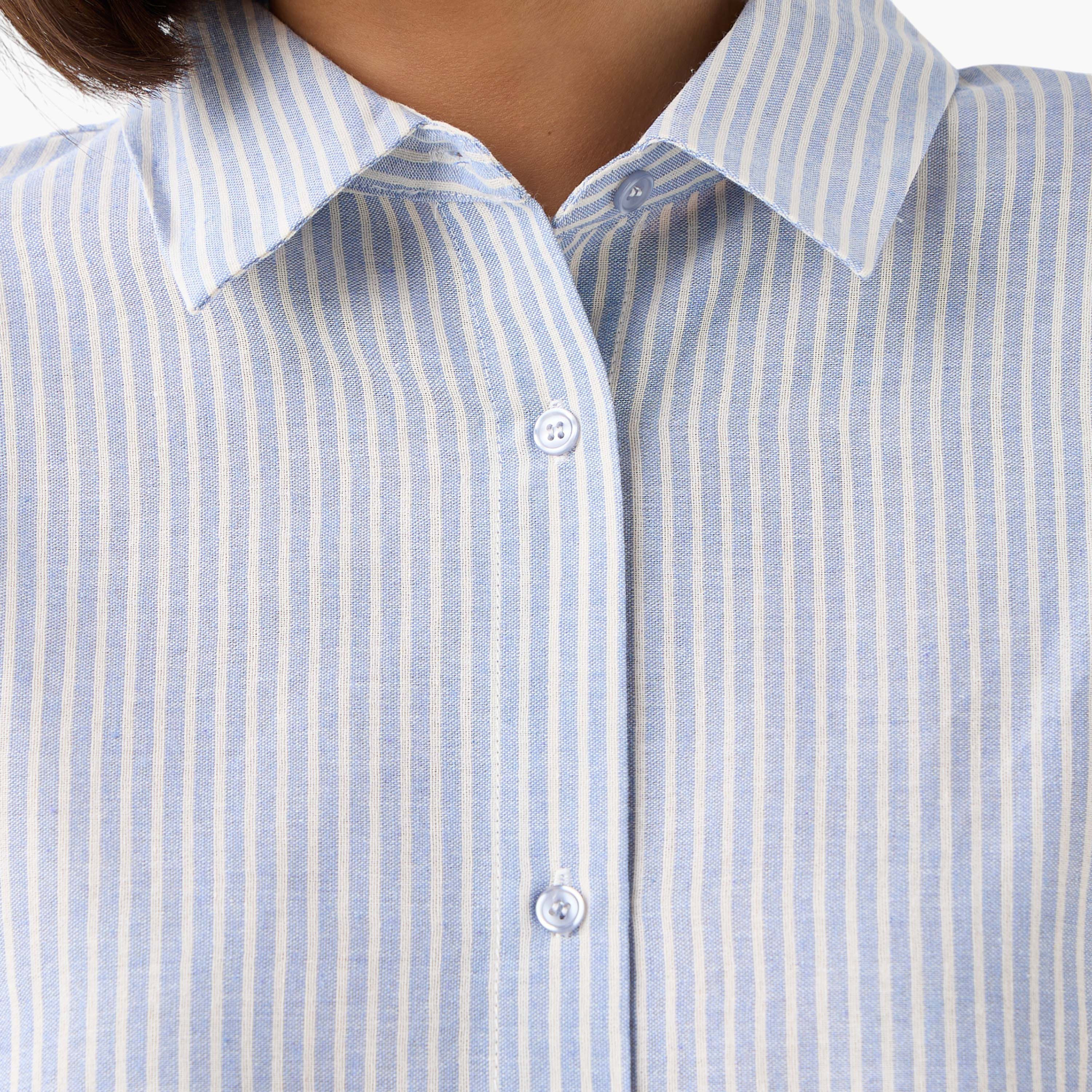 Shirt with Stripes and Long Sleeves-women-clothing-shirtsandblouses-shirts-image-3