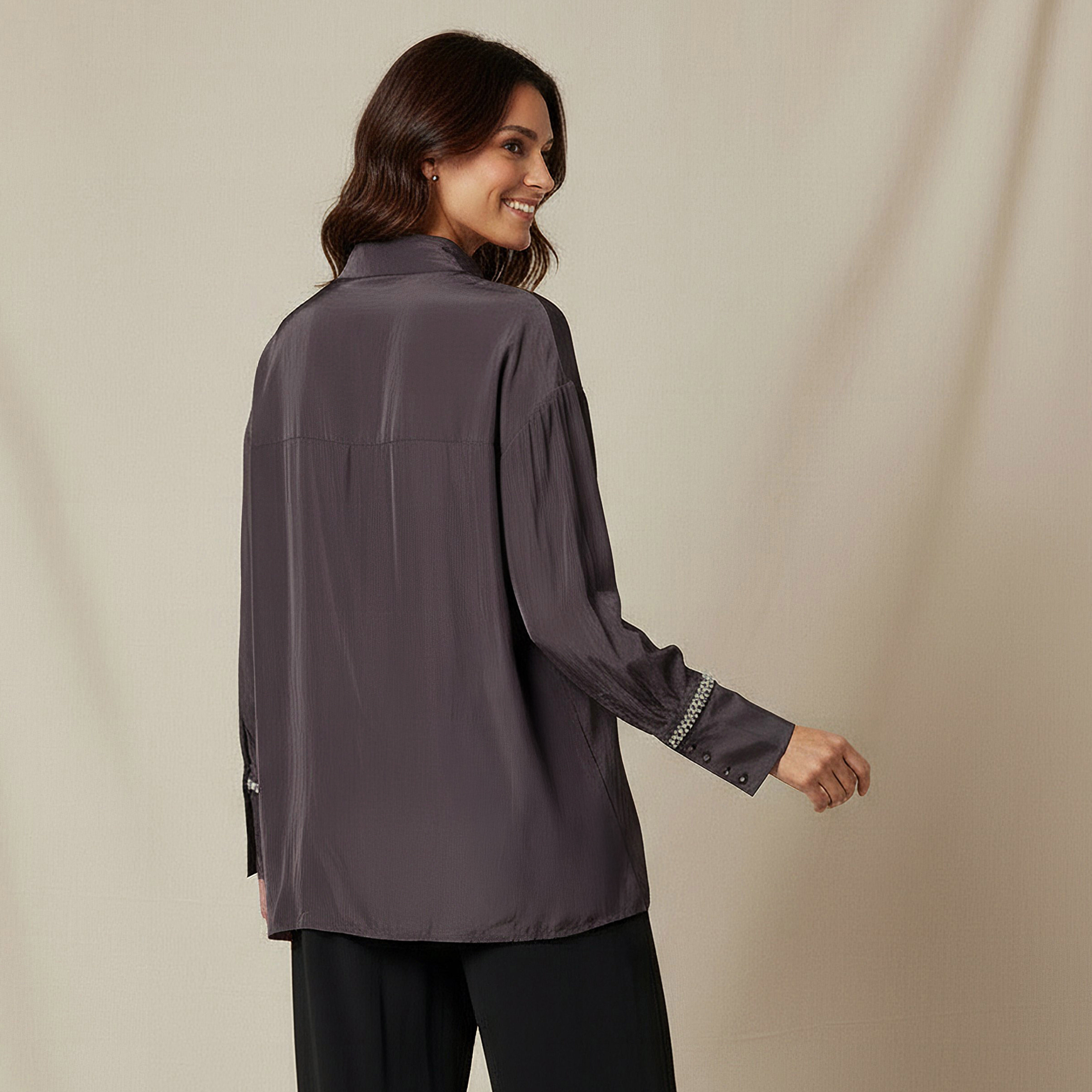 Shirt with Pearl Embellishment and Long Sleeves-women-clothing-shirtsandblouses-shirts-image-3