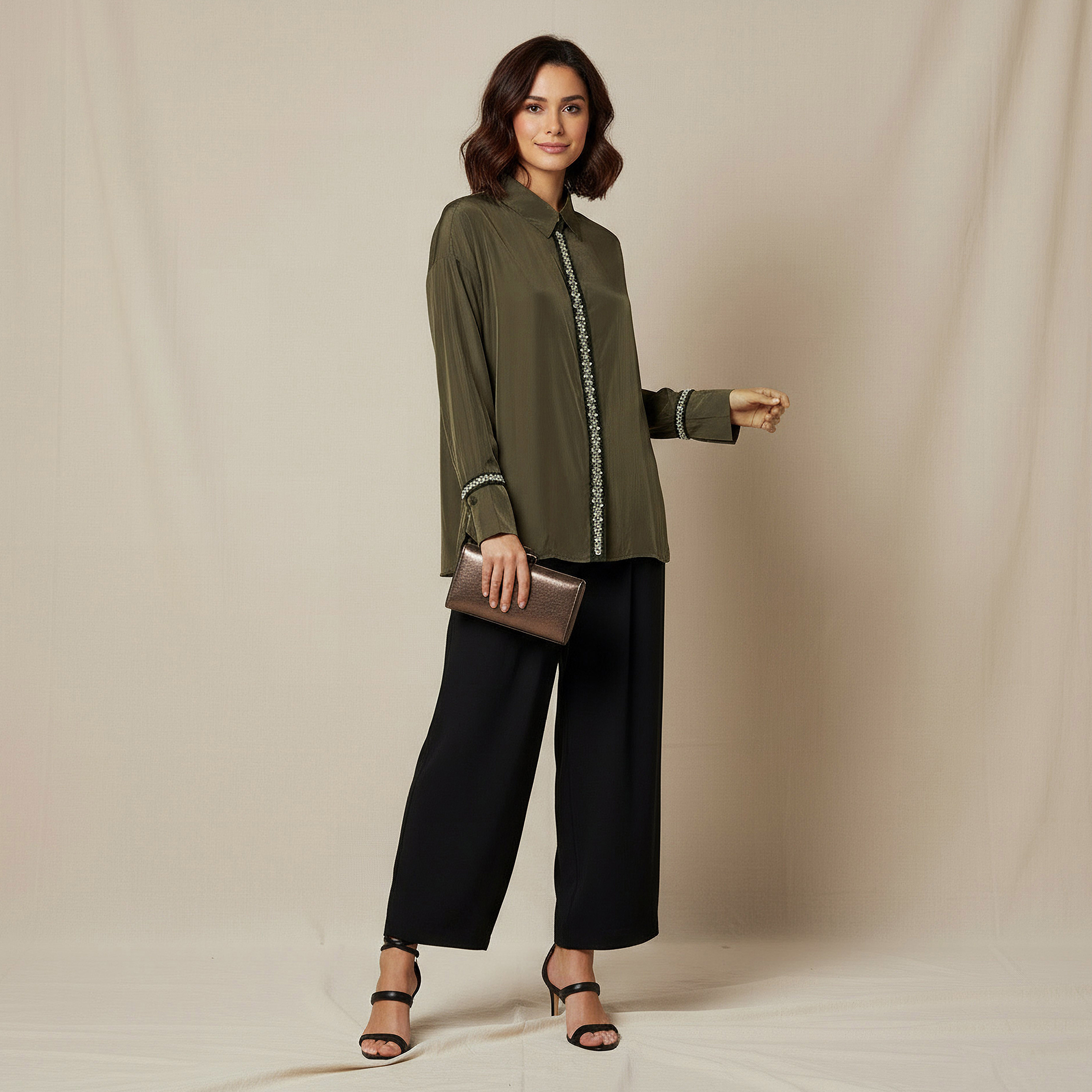 Shirt with Pearl Embellishment and Long Sleeves-women-clothing-shirtsandblouses-shirts-image-2