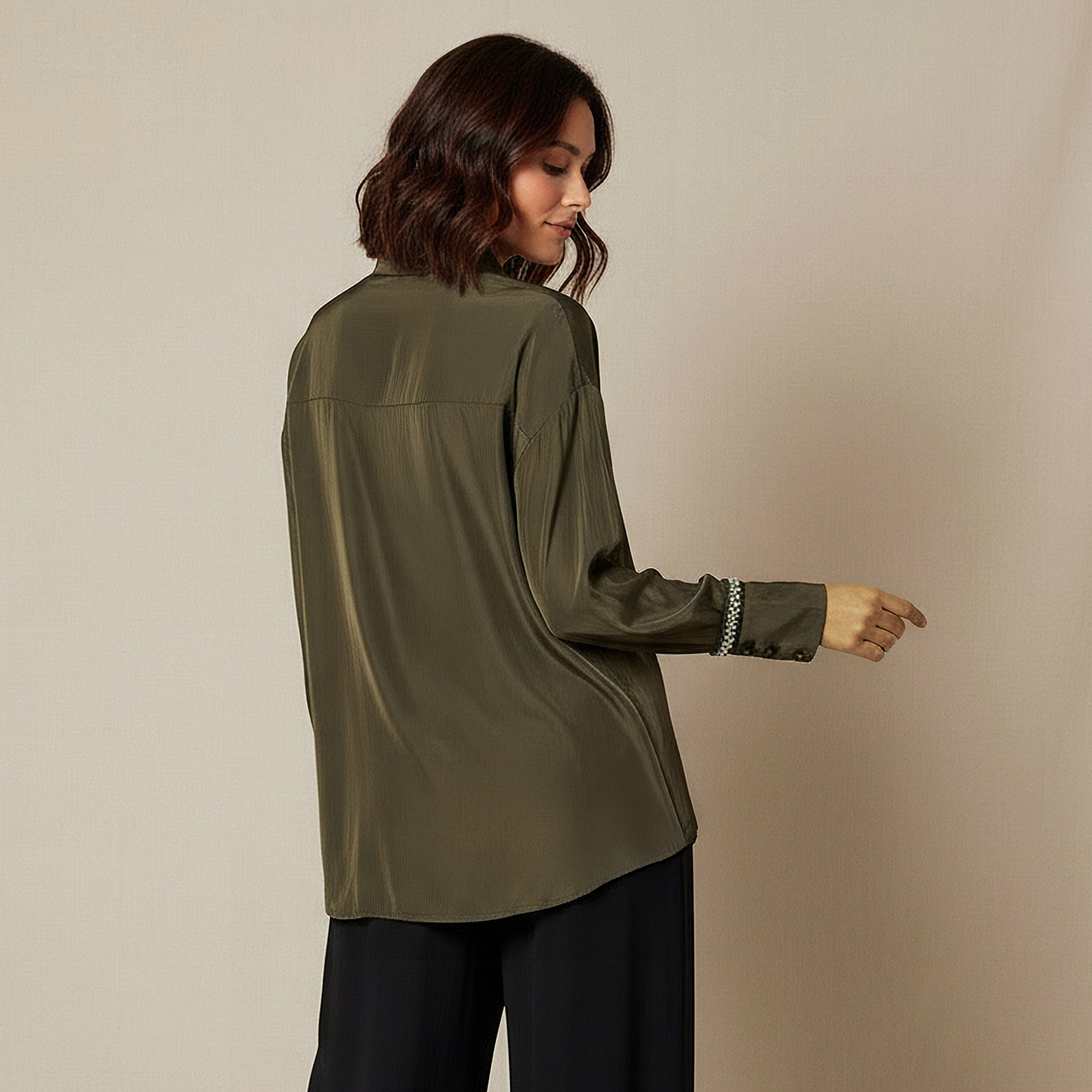 Shirt with Pearl Embellishment and Long Sleeves-women-clothing-shirtsandblouses-shirts-image-3