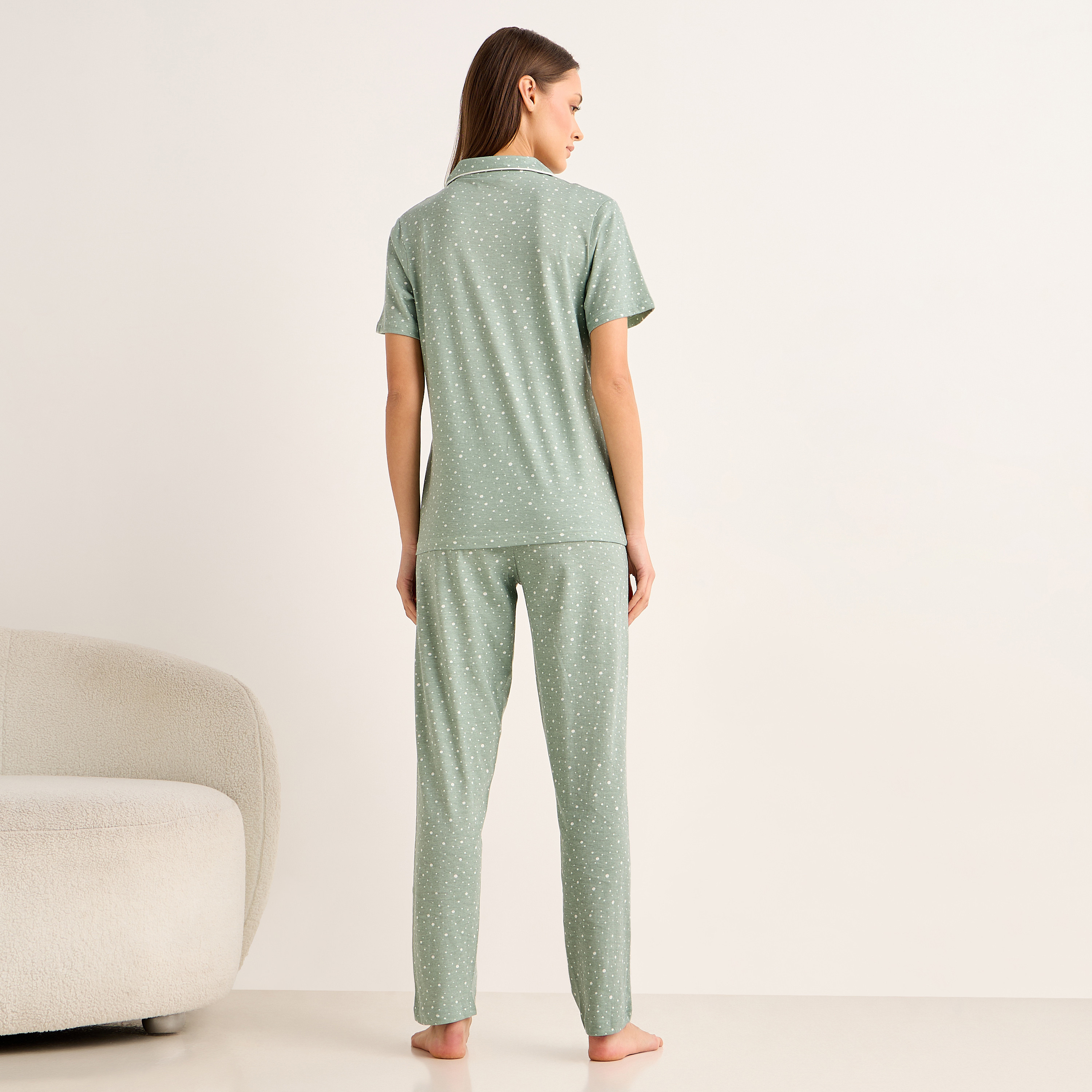 Pyjama Set Button-Down Shirt and Pants-women-clothing-nightwear-pyjamas-longsets-image-4